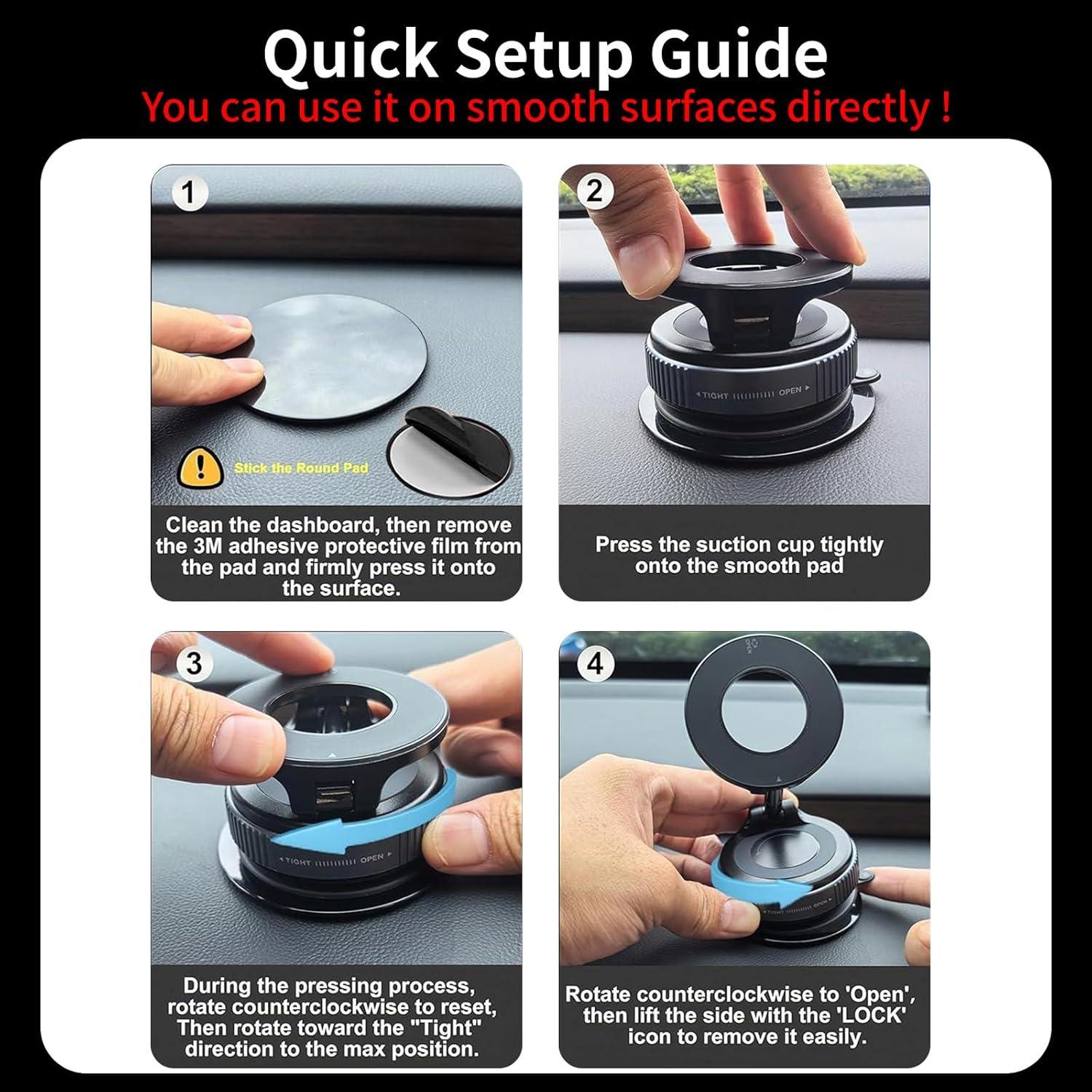 Soporte Magnético para Auto SYNTRIFYX K007 360° Negro