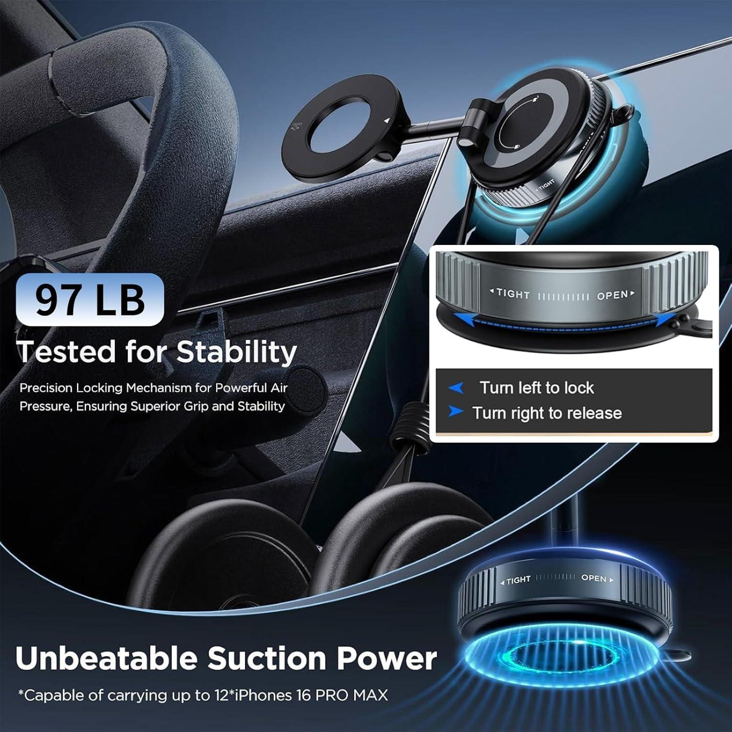 Soporte Magnético para Auto SYNTRIFYX K007 360° Negro