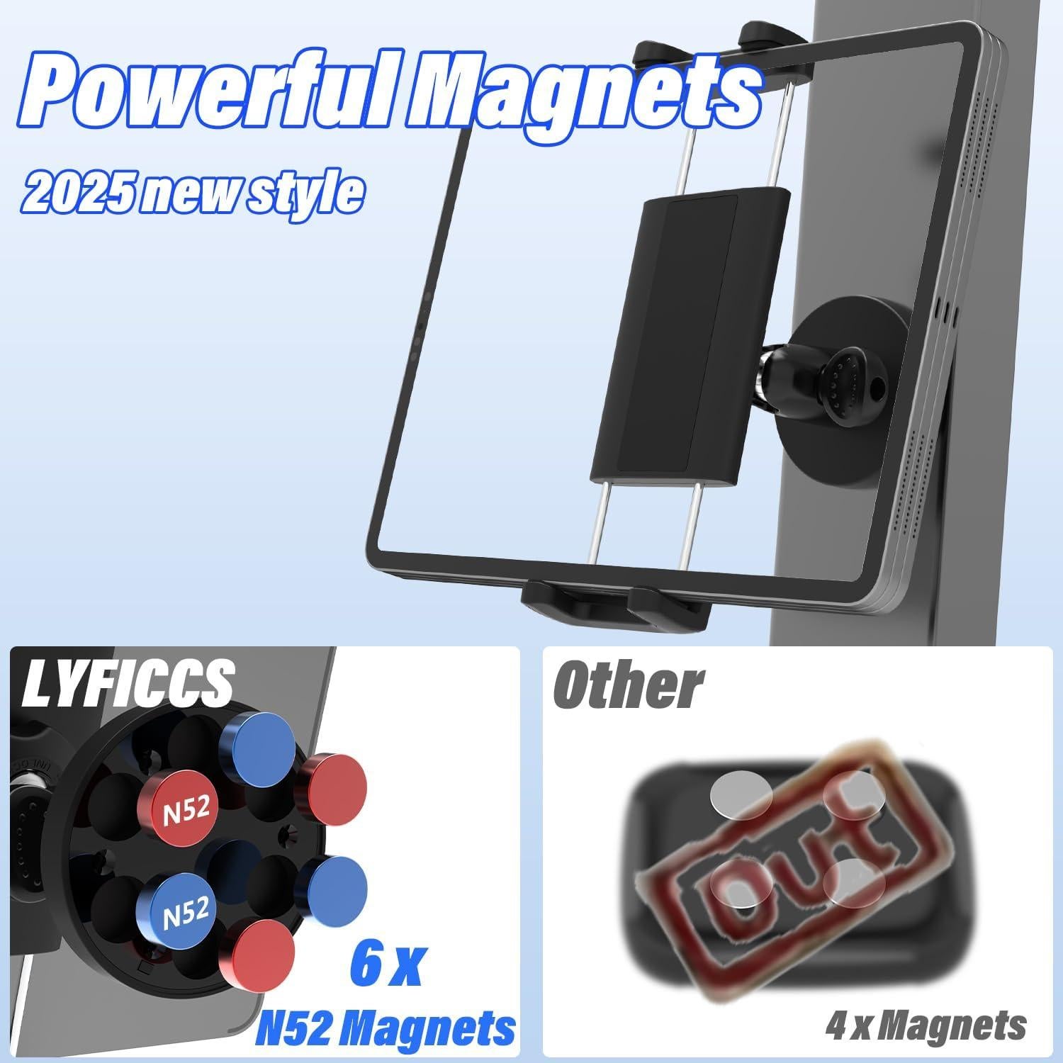 Soporte Magnético para Tabletas LYFICCS Ajustable 360°