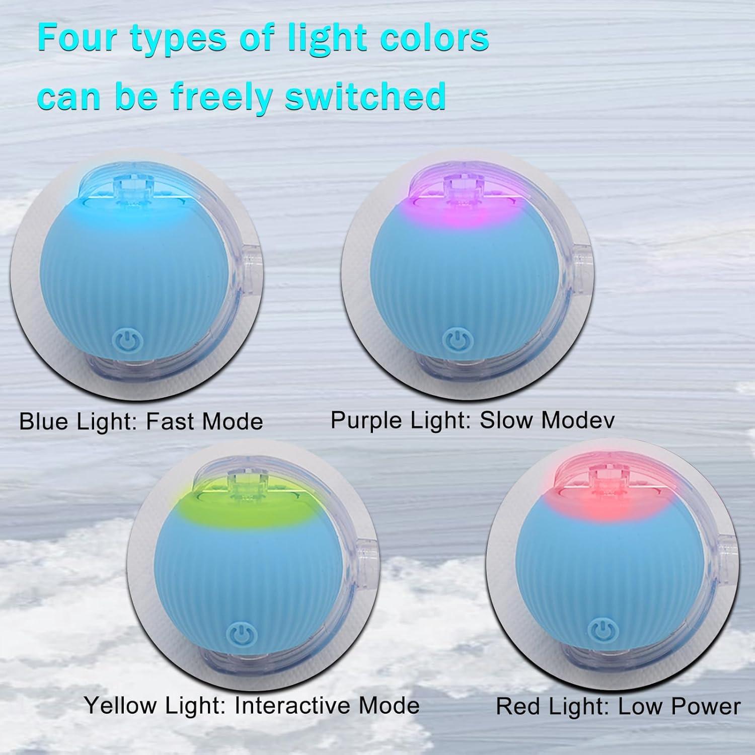 Bola de Juguete Interactiva AebDerp para Gato y Perro Azul