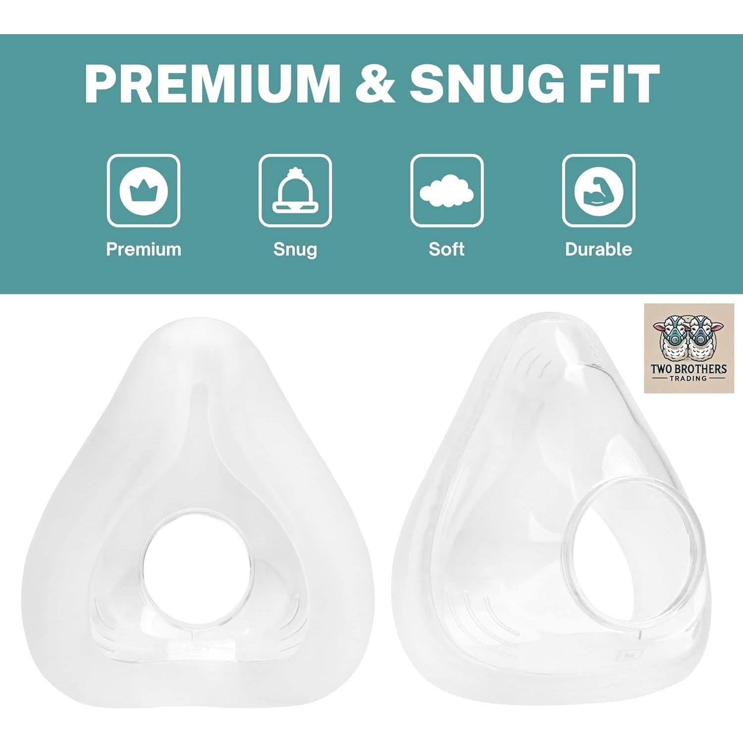 Cojín Reemplazo CPAP F20 Two Brothers Trading Mediano 2 Paquete