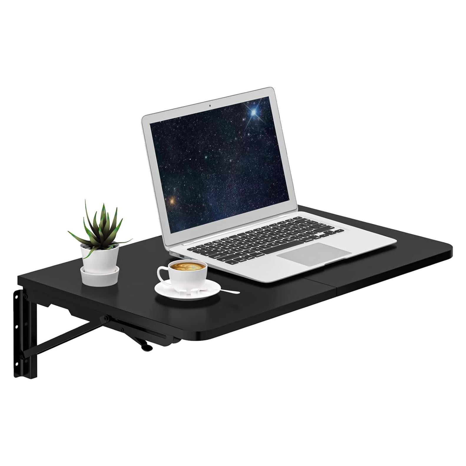 Mesa Plegable de Pared TEAMIX Negra 55.9x39.9cm Alta Resistencia