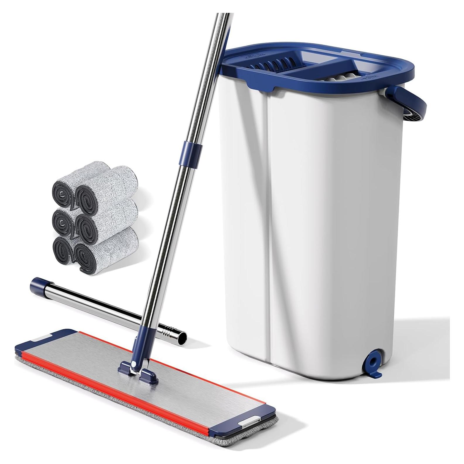 Mopa y Cubo Easywring WFJINHAN 33 cm con Escurridor