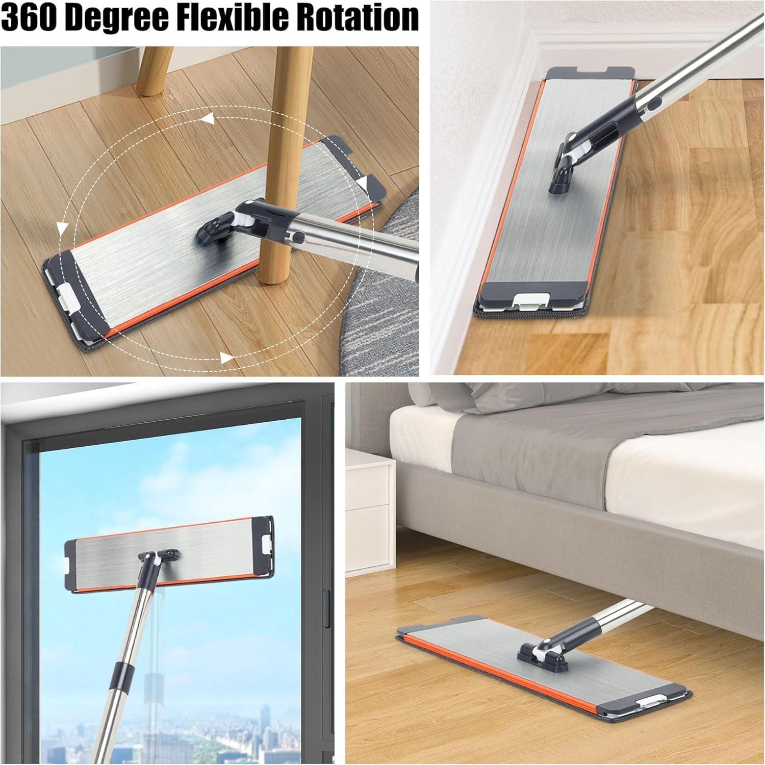 Mopa y Cubo Easywring WFJINHAN 33 cm con Escurridor