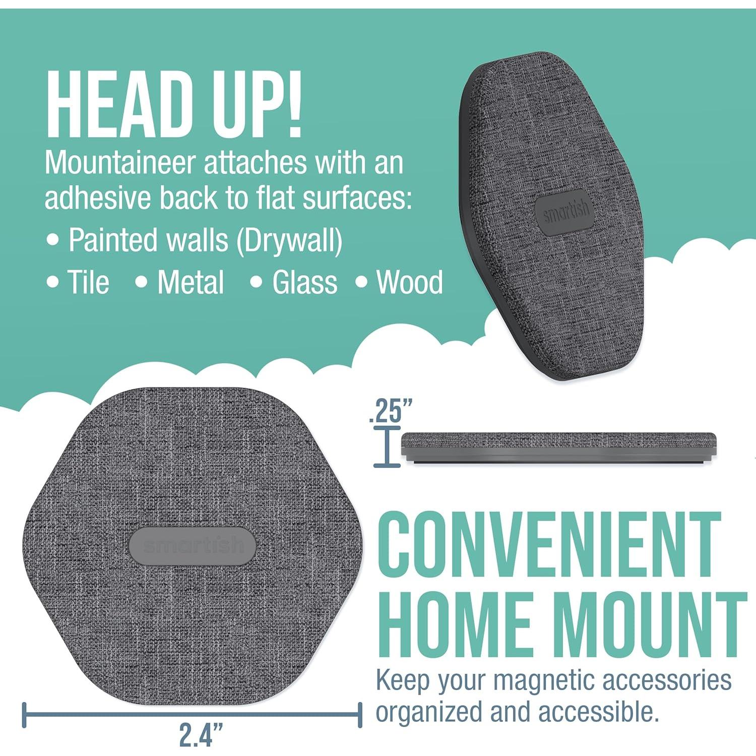 Soporte de Pared MagSafe Smartish Montañés Gris Lápiz