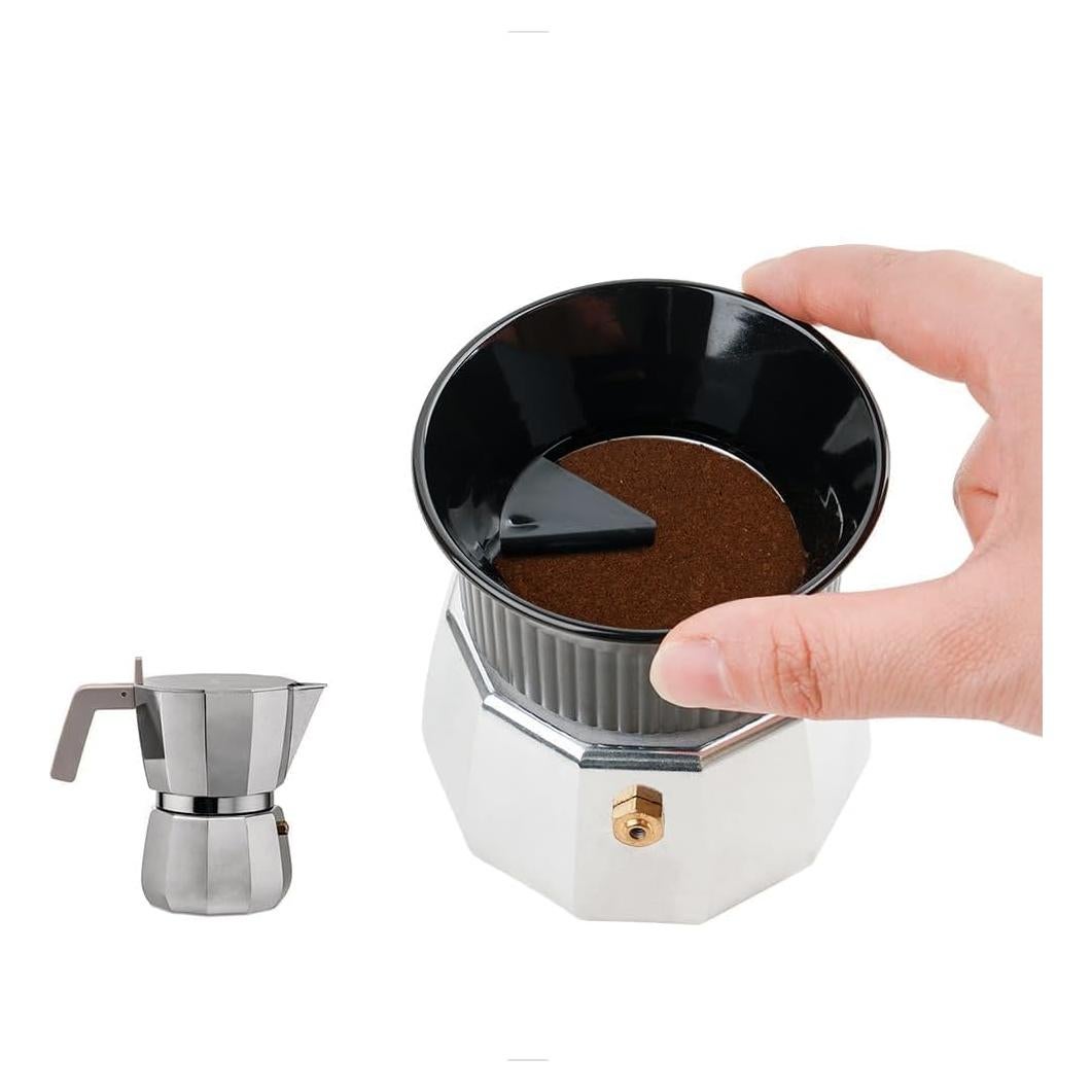 Embudo de Dosificación Moka Pot Watchget 54mm Negro - 3 Tazas