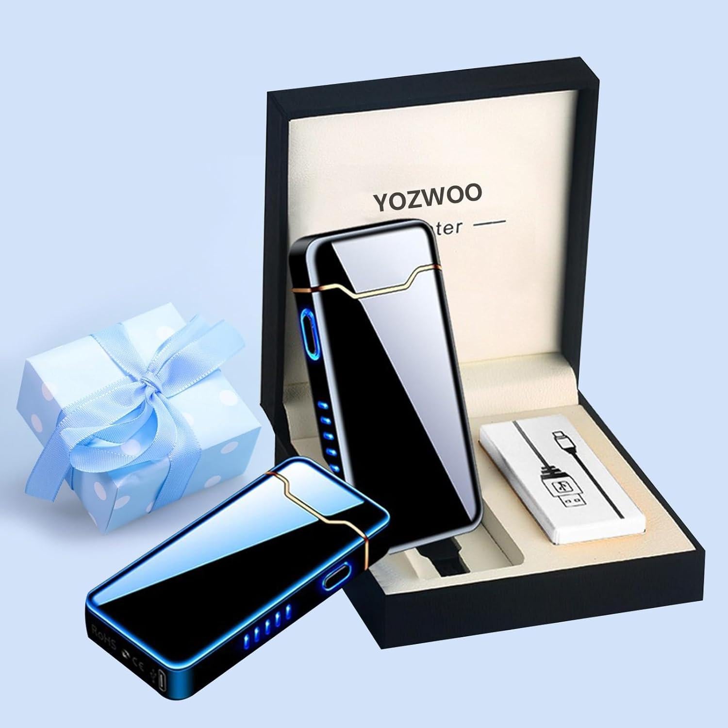 Encendedor de Arco Plasma Eléctrico YOZWOO Recargable USB Negro