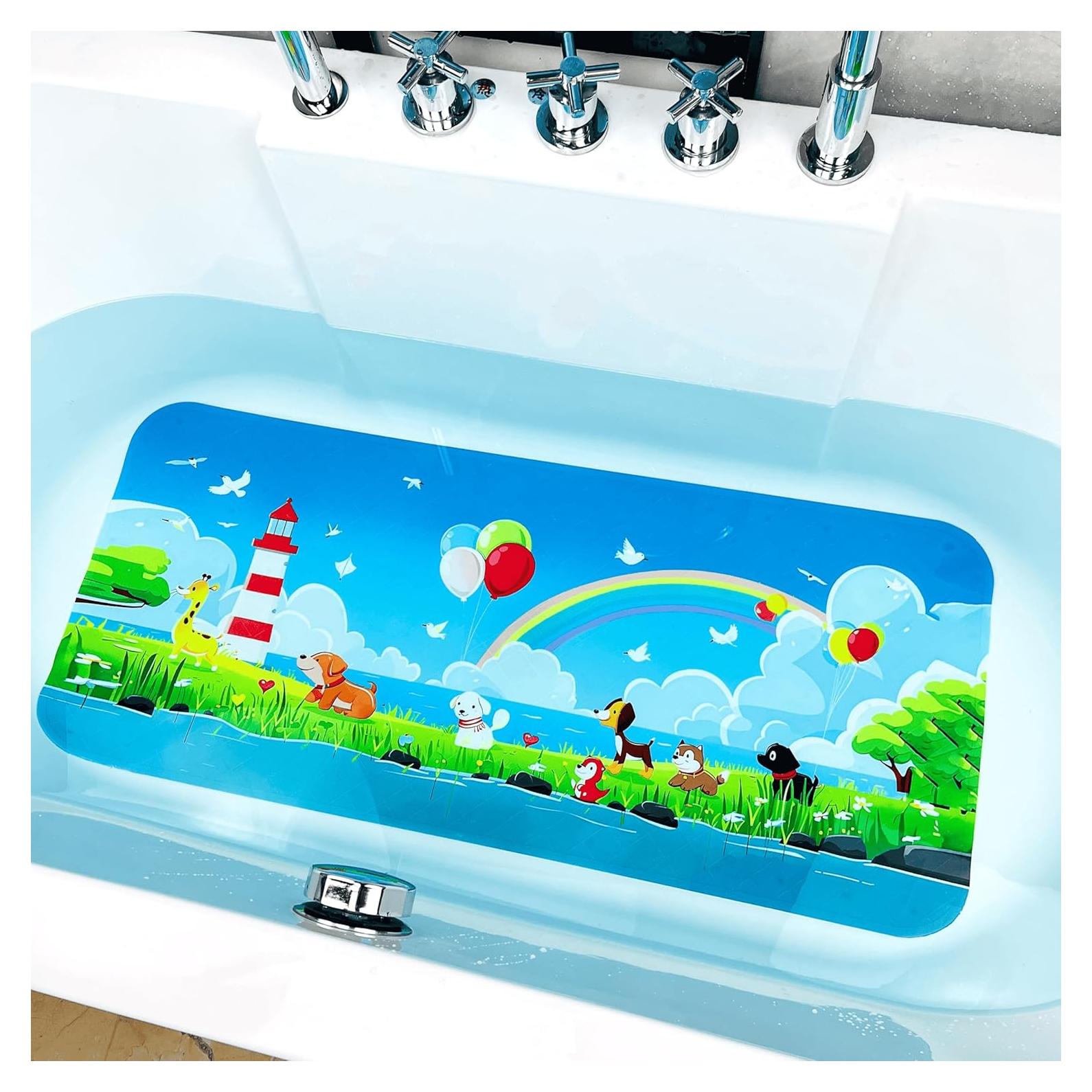 Alfombrilla Antideslizante para Bañera BOPPIE 89x38 cm Arcoíris