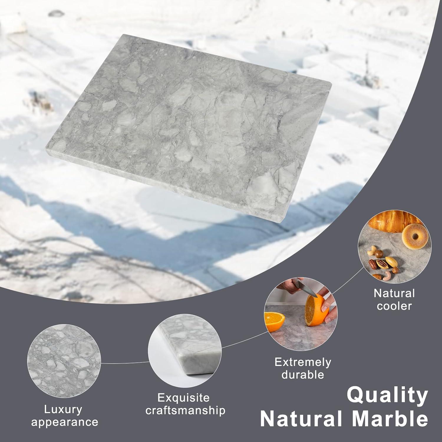 Tabla de Cortar de Mármol Natural Koville 40.6x30.5cm Gris