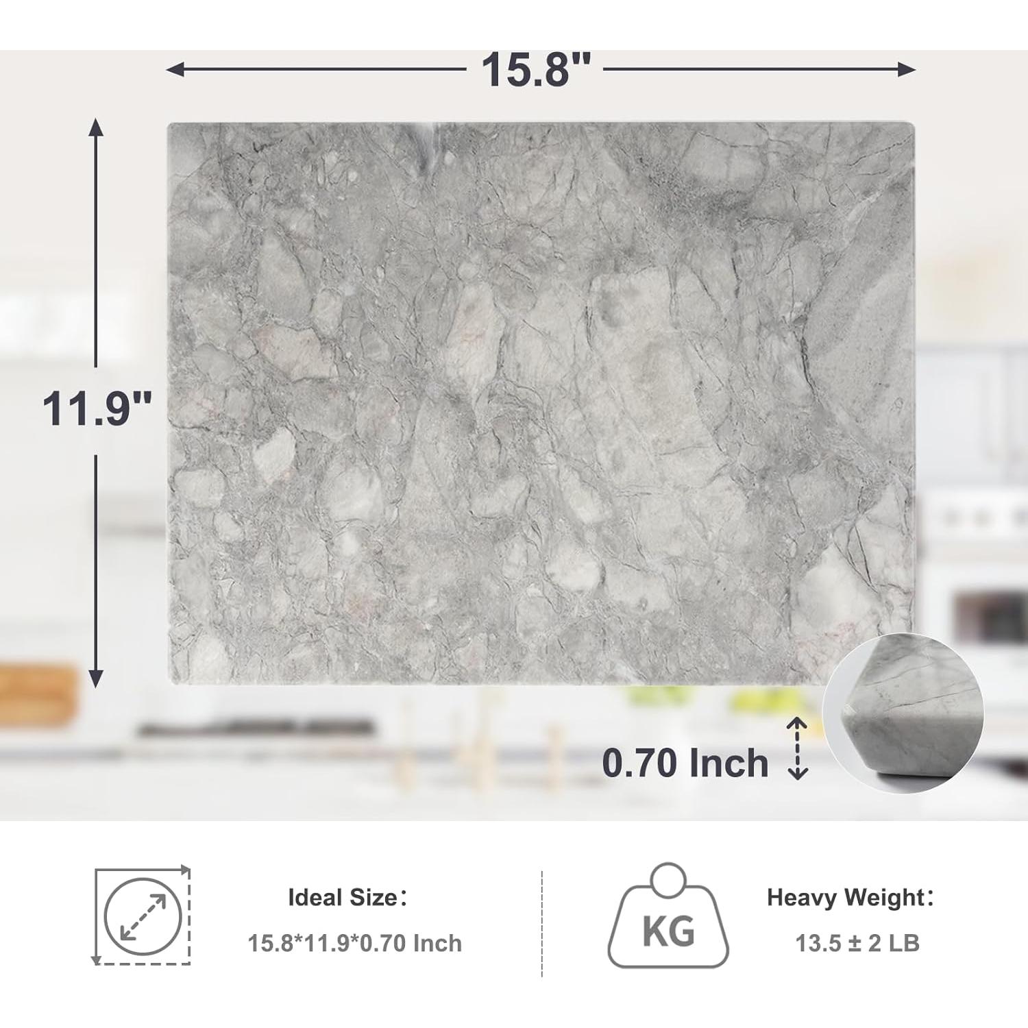 Tabla de Cortar de Mármol Natural Koville 40.6x30.5cm Gris