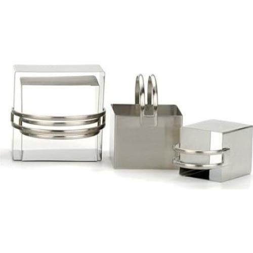 Cortadores de Galletas Cuadrados RSVP Internacional - Acero Inoxidable, Juego de 4