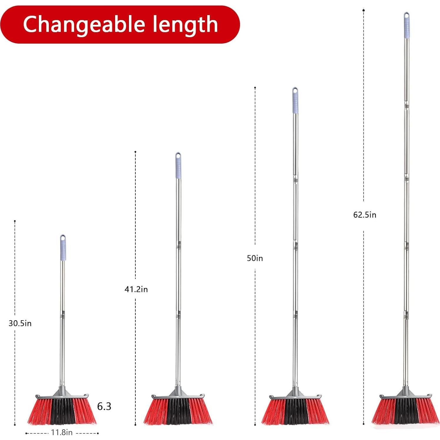 Escoba Exterior Zthluyc 158 cm para Patio y Garaje