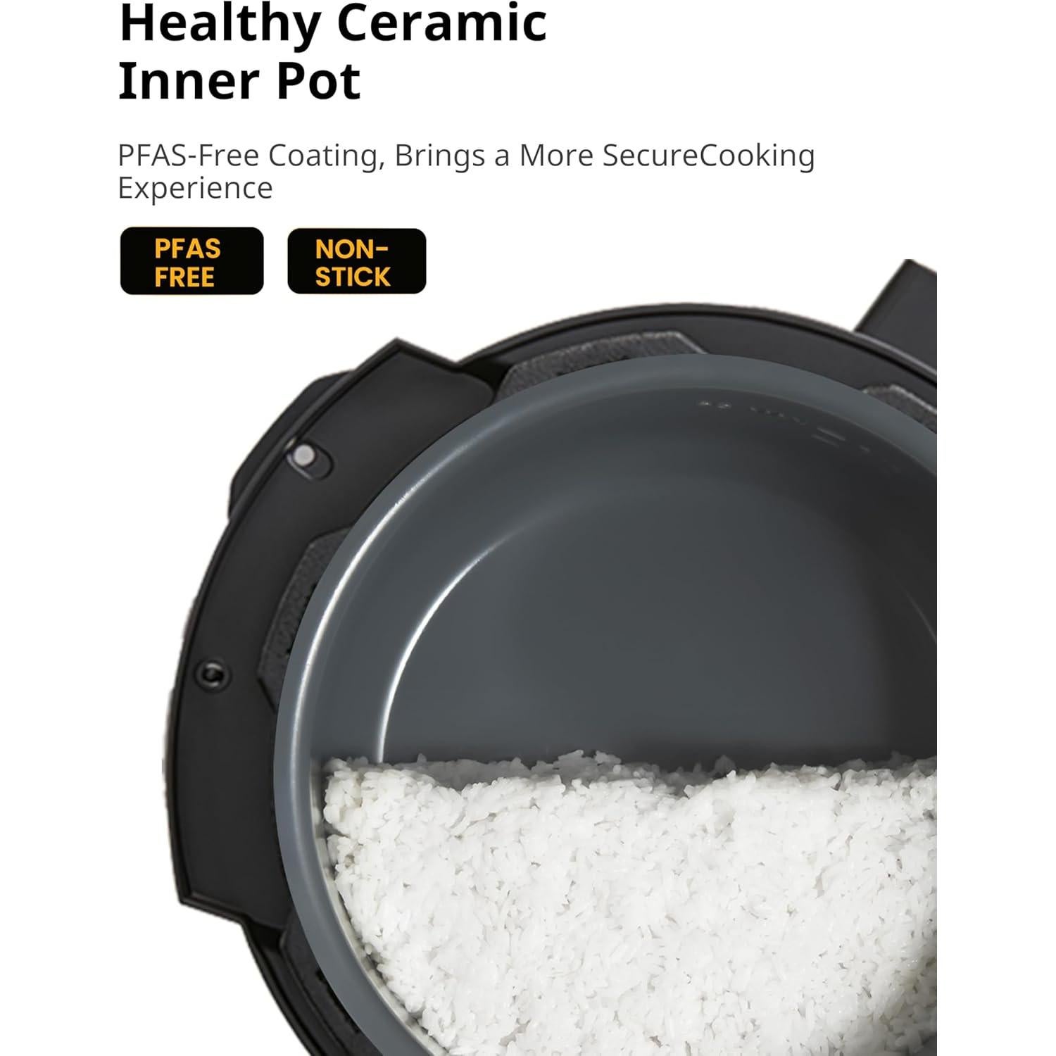 Olla de Presión COMFEE 6 Cuartos Cerámica Antiadherente