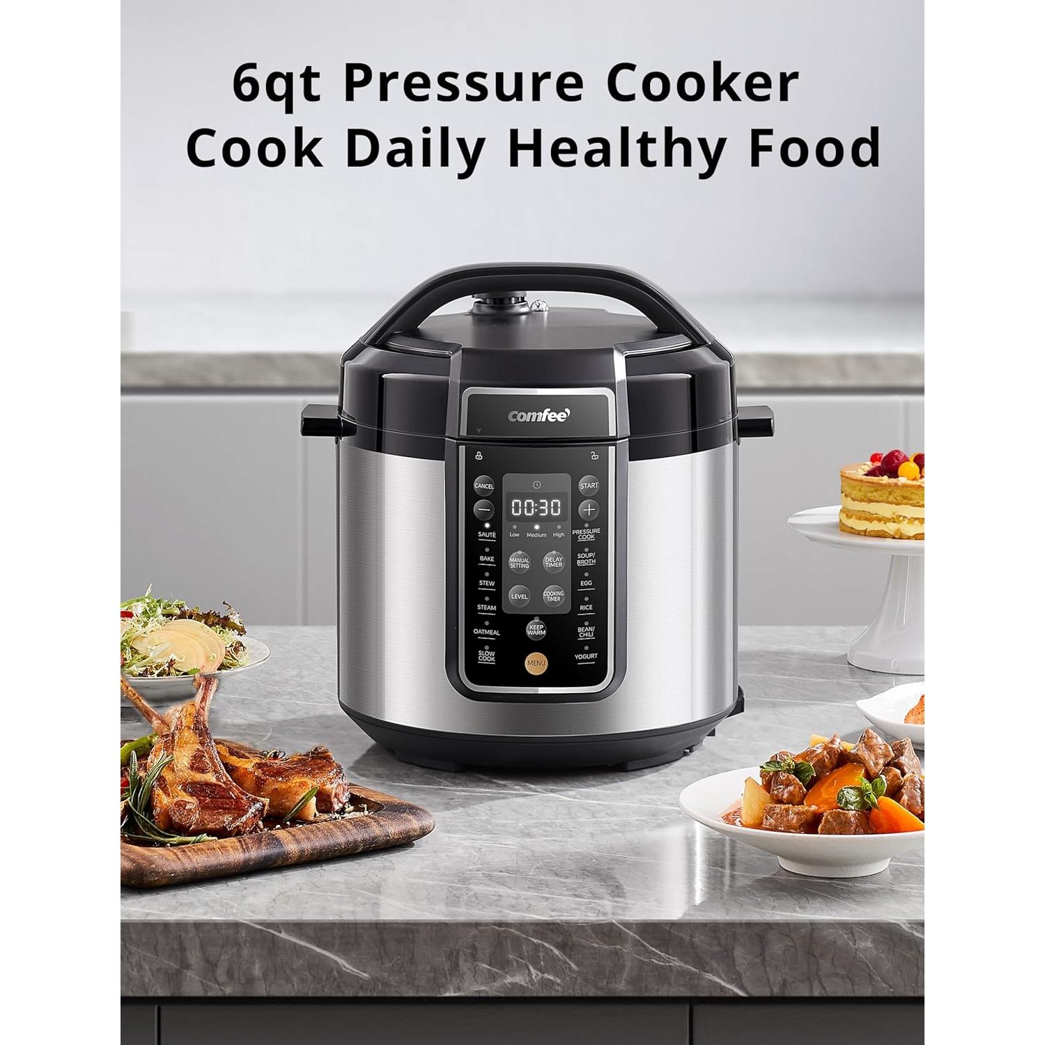 Olla de Presión COMFEE 6 Cuartos Cerámica Antiadherente