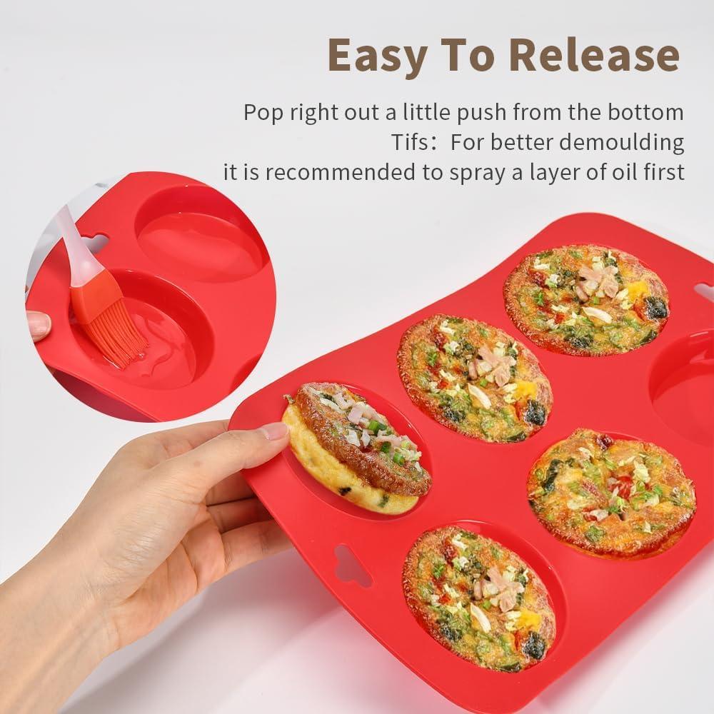 Molde de Silicona para Muffin XIAOZHIHUI 3 Piezas 7.62 cm