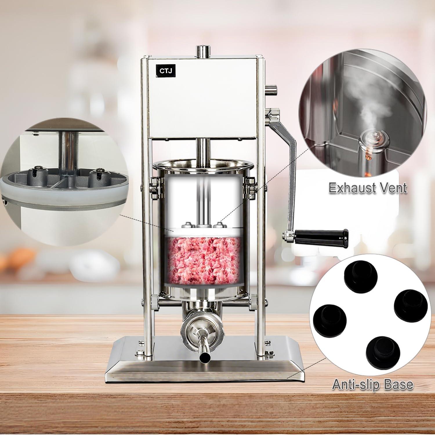 Rellenador de Salchichas Manual CTJ 3L Acero Inoxidable