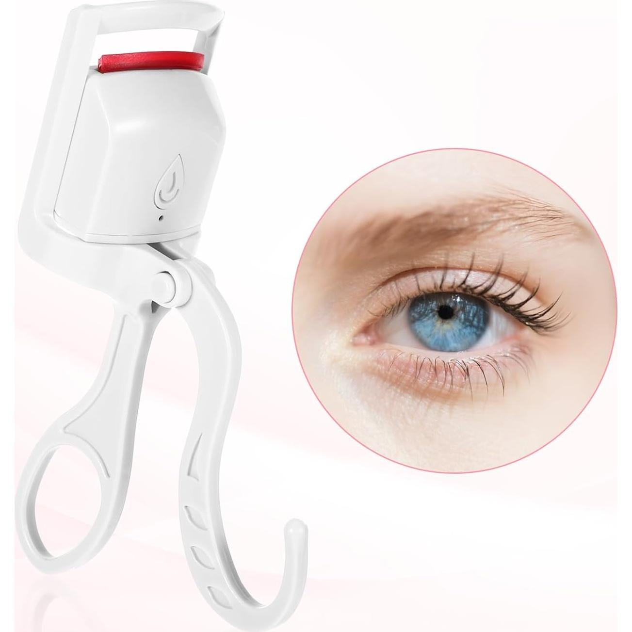 Rizador de Pestañas Calentado Yuunheg Blanco, 24h Duración