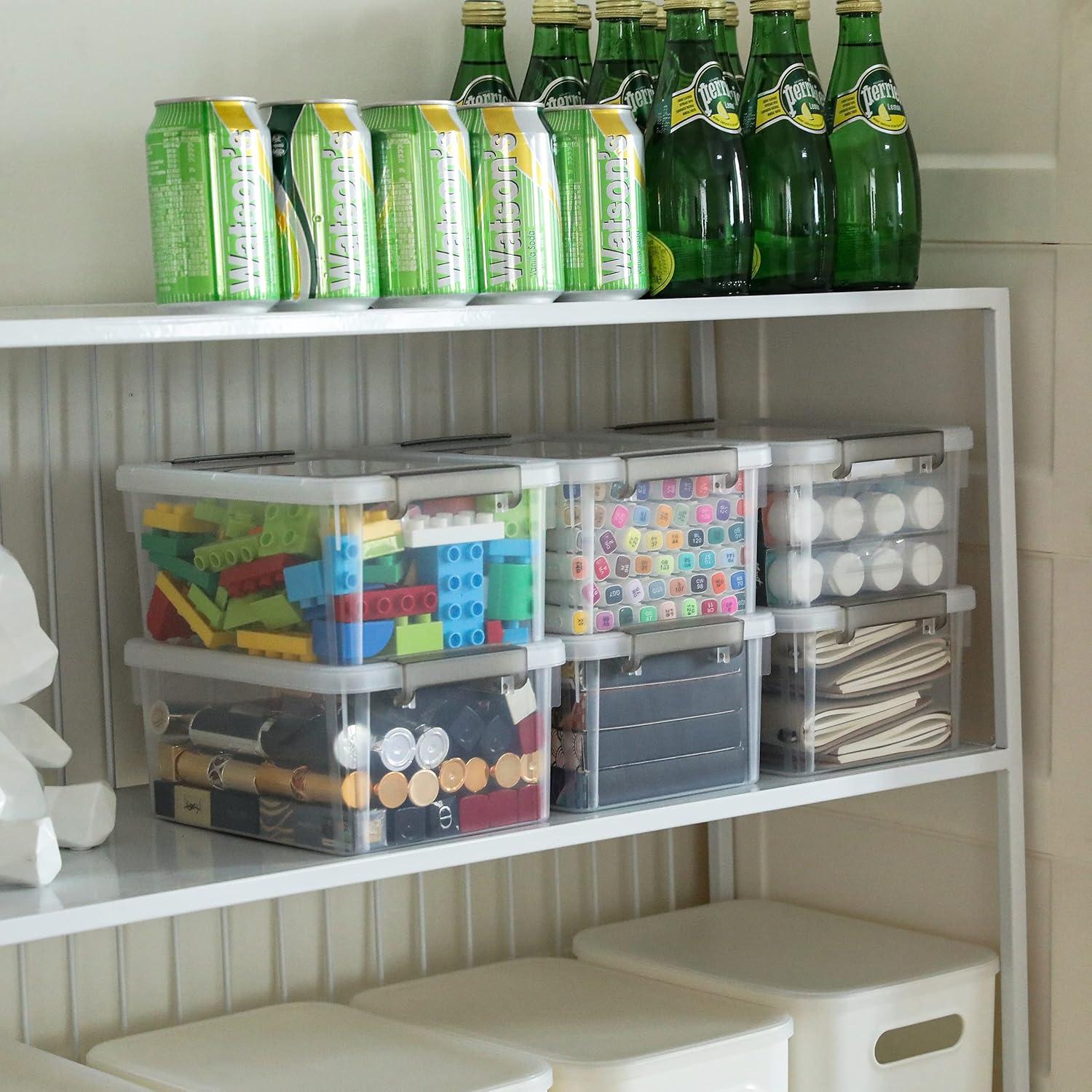 Cajas de Almacenamiento Apilables Citylife 6 Paquetes 3.2L