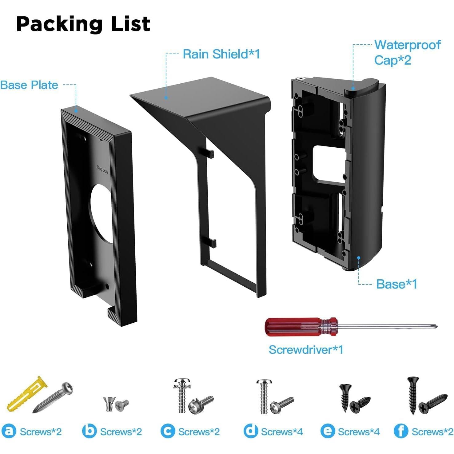 Soporte Ajustable Impermeable OLAIKE para Timbre Nest Con Cable