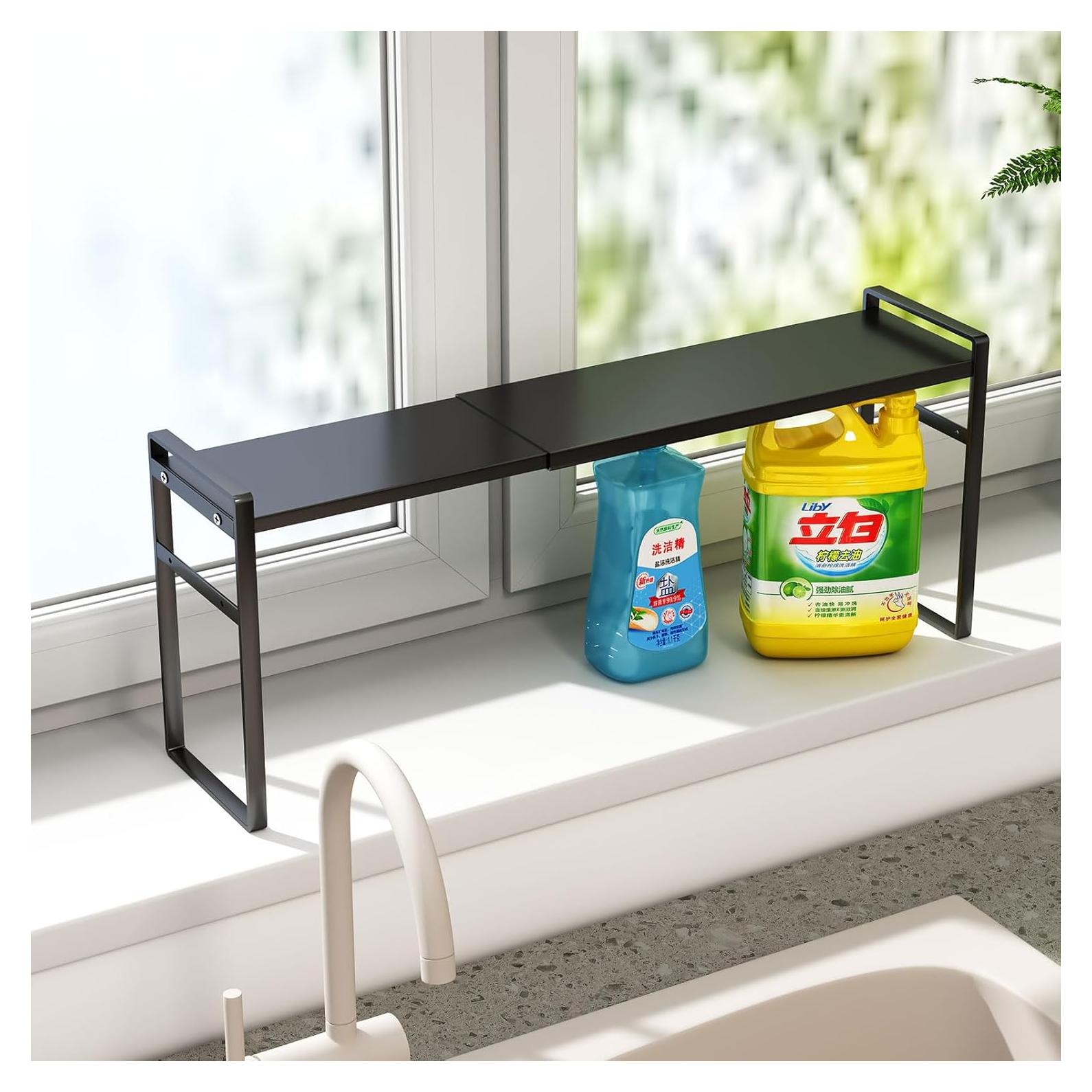 Estante Alto Estrecho WOCHUANGSI Ajustable 35-60 cm Negro