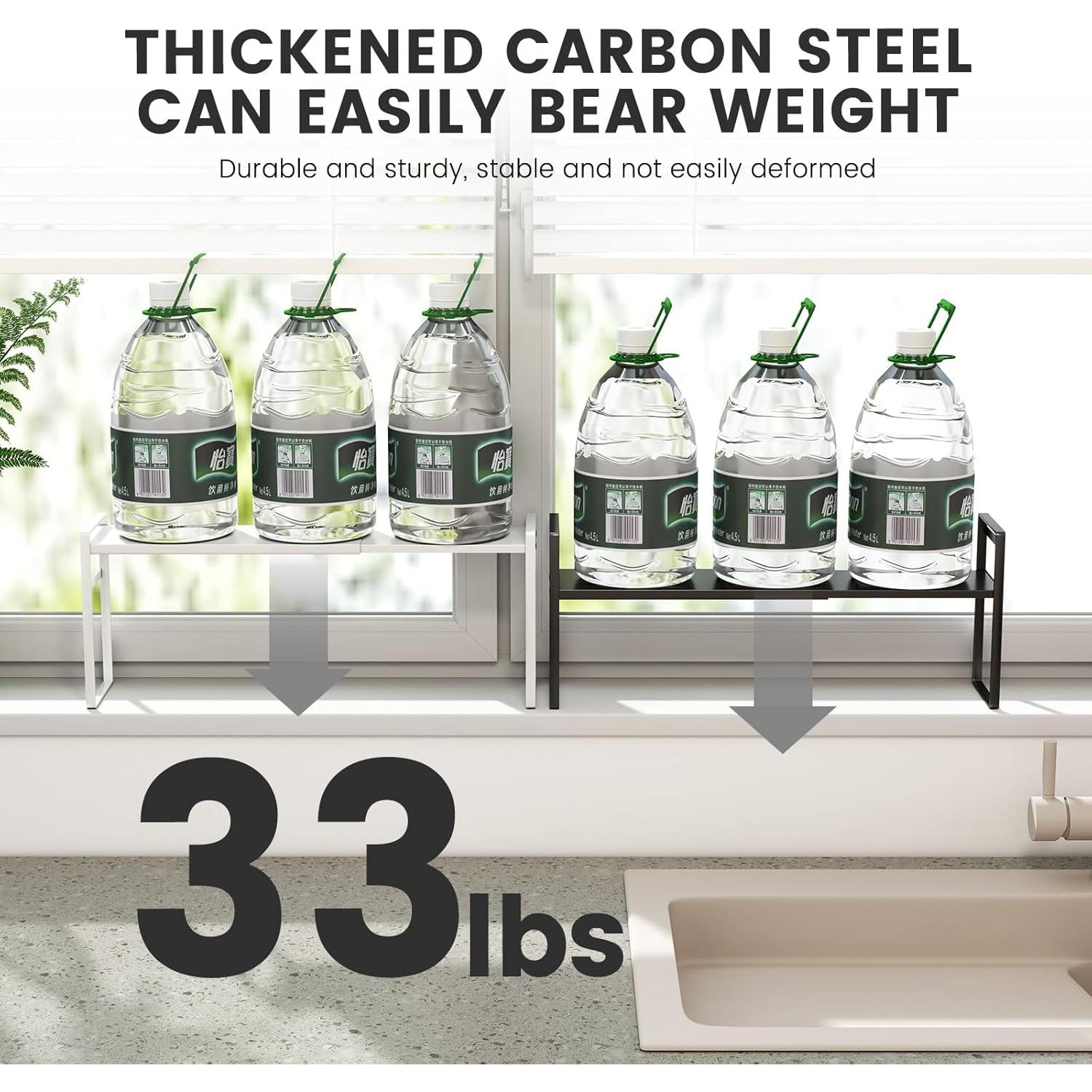 Estante Alto Estrecho WOCHUANGSI Ajustable 35-60 cm Negro