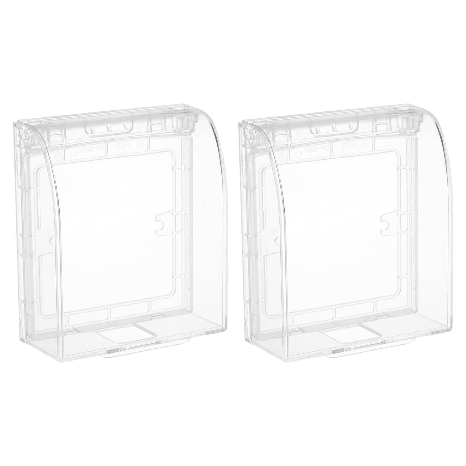 Cubierta de Enchufe Exterior MECCANIXITY 2pcs Tipo 86 Transparente