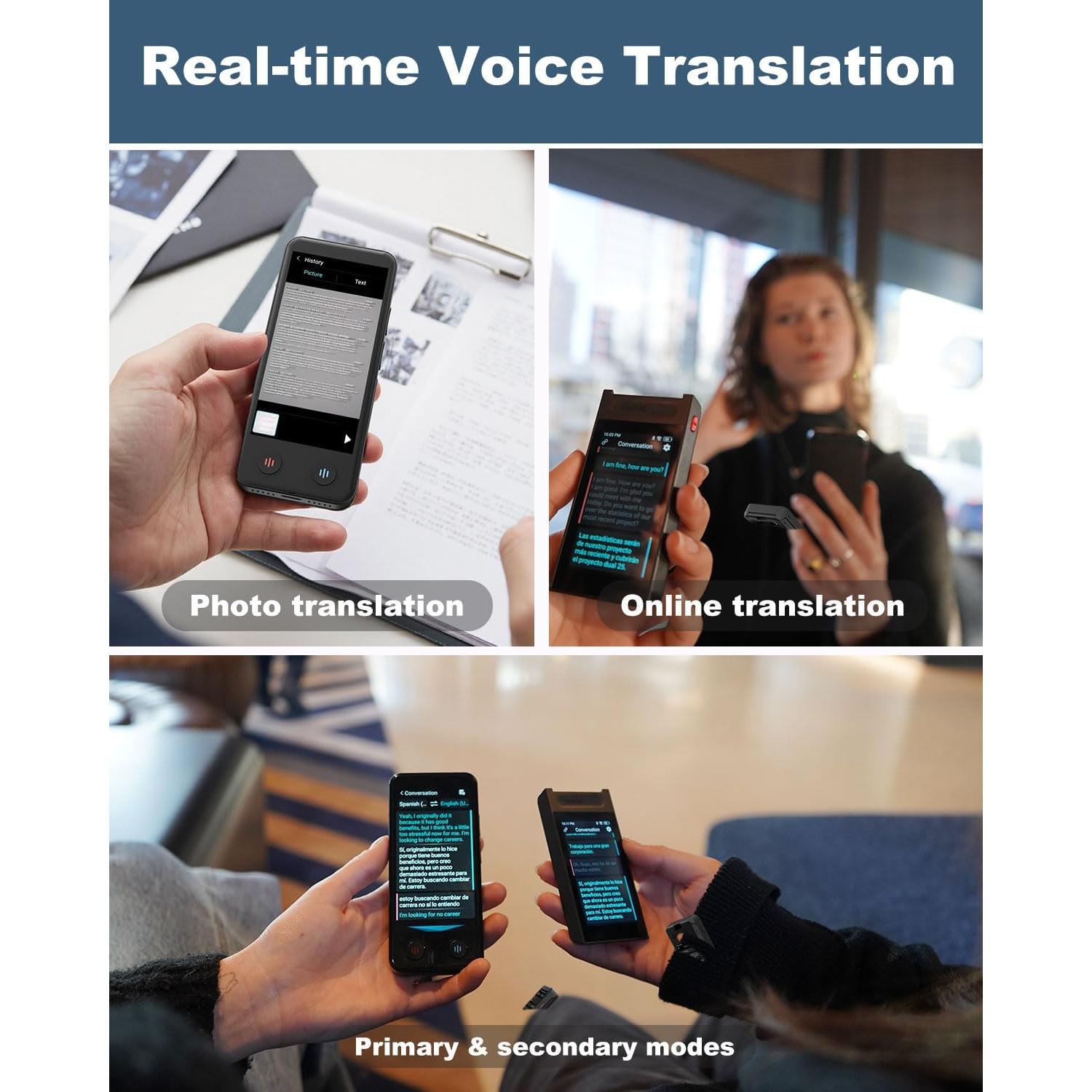 Traductor de Idiomas AI iTour D-Lite Pantalla Doble 139 Idiomas