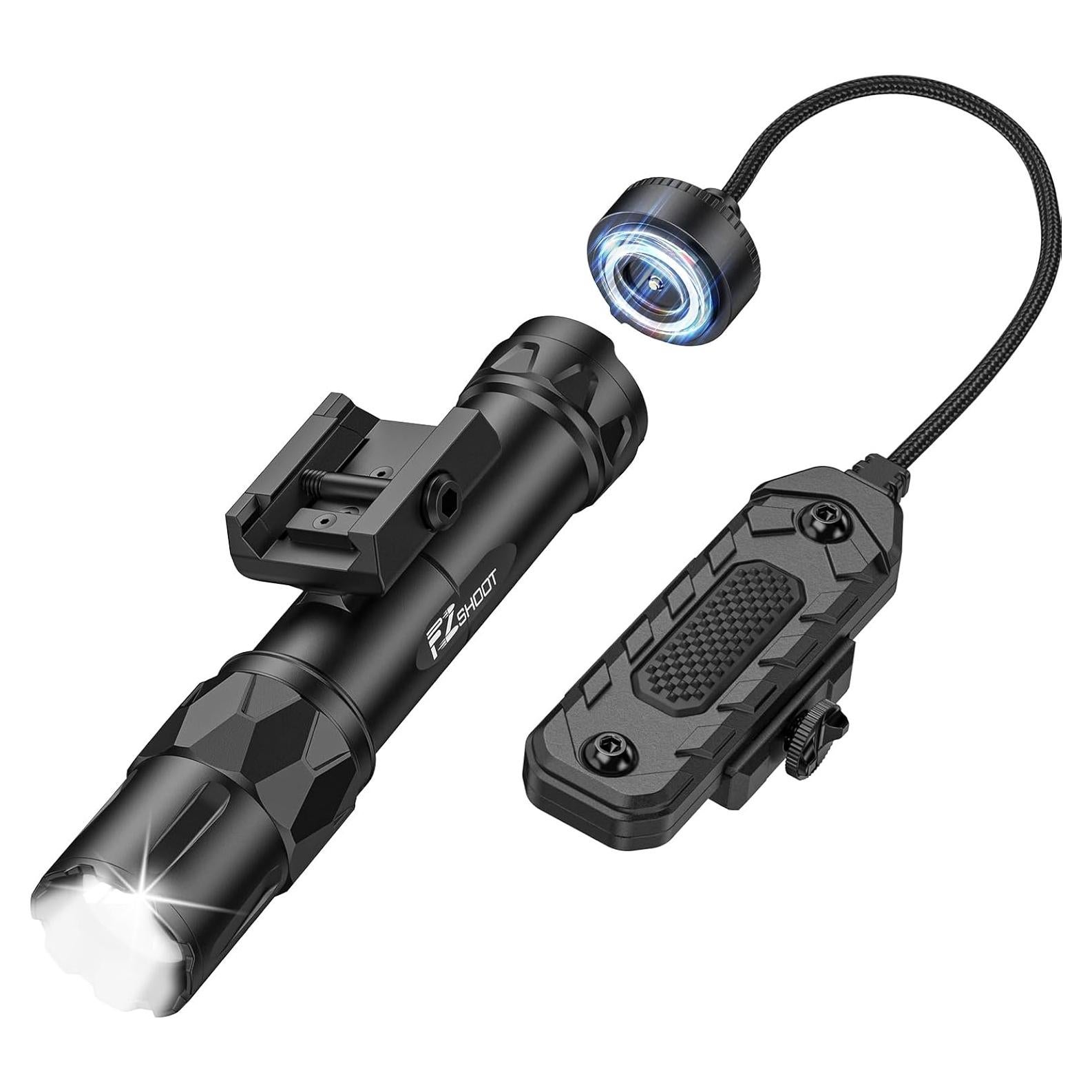 Linterna Táctica EZshoot 2500 Lúmenes para Rifle con Interruptor Remoto