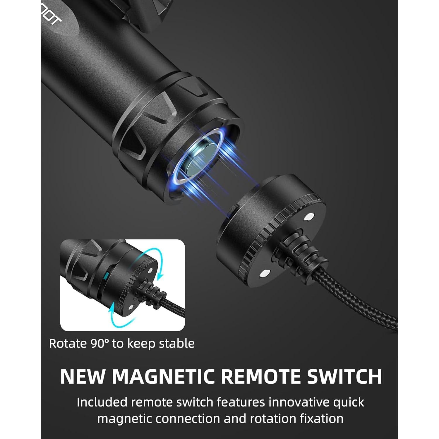 Linterna Táctica EZshoot 2500 Lúmenes para Rifle con Interruptor Remoto