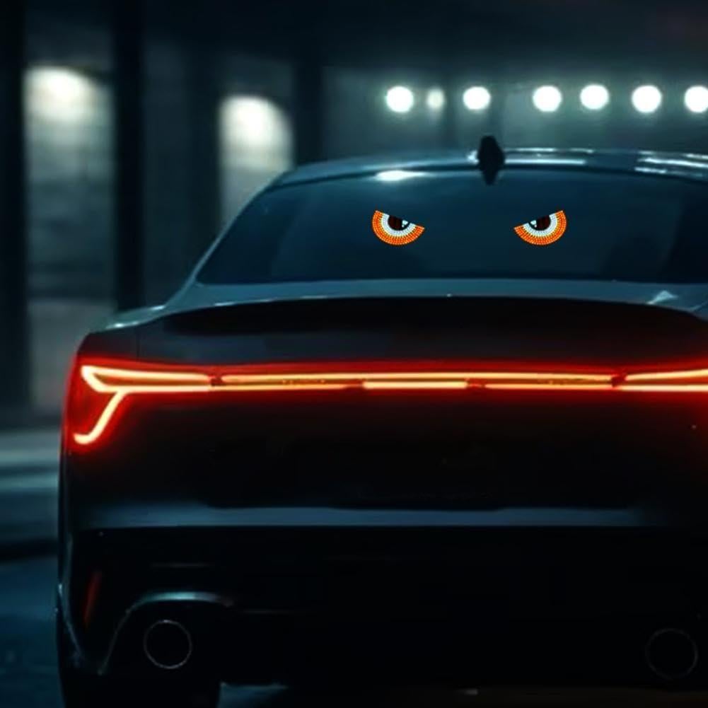 Ojos Demoníacos LED QHUDLV para Autos - Pantalla Interactiva USB