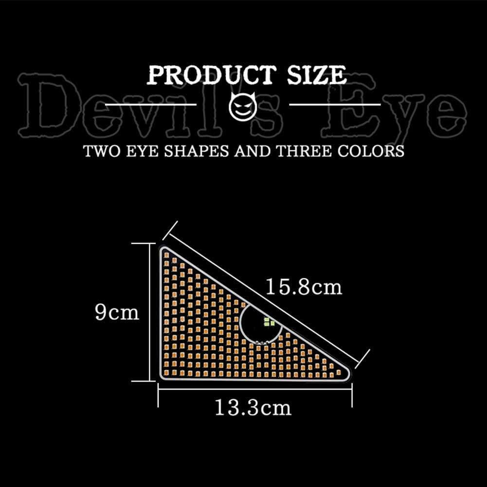 Ojos Demoníacos LED QHUDLV para Autos - Pantalla Interactiva USB