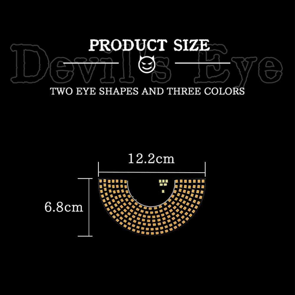 Ojos Demoníacos LED QHUDLV para Autos - Pantalla Interactiva USB