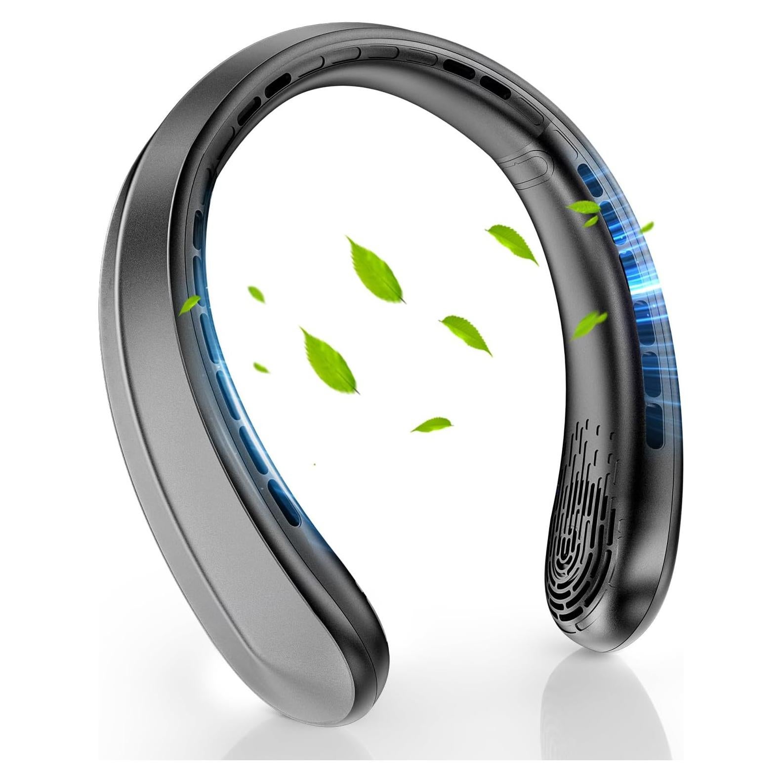 Ventilador de Cuello Nhpoi R5 Recargable 5200mAh 3 Velocidades