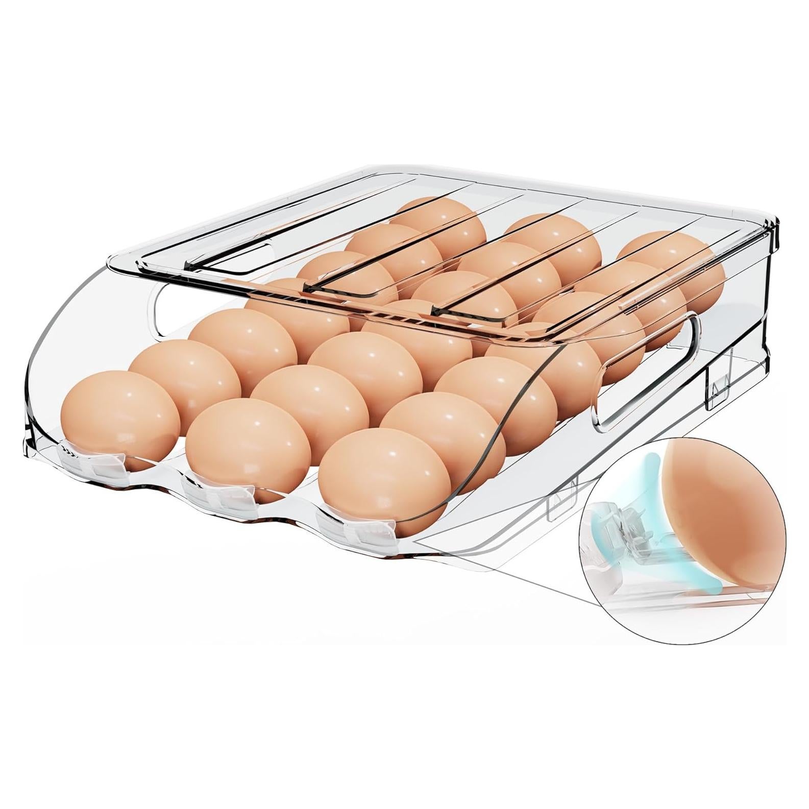 Soporte para Huevos SMRCAD 36-42 Huevos Apilable con Tapa