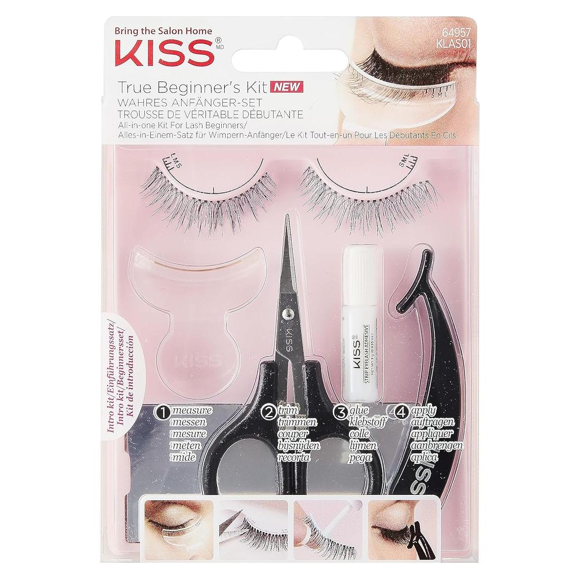 KISS Kit de Pestañas Postizas 12 mm - Fácil Aplicación