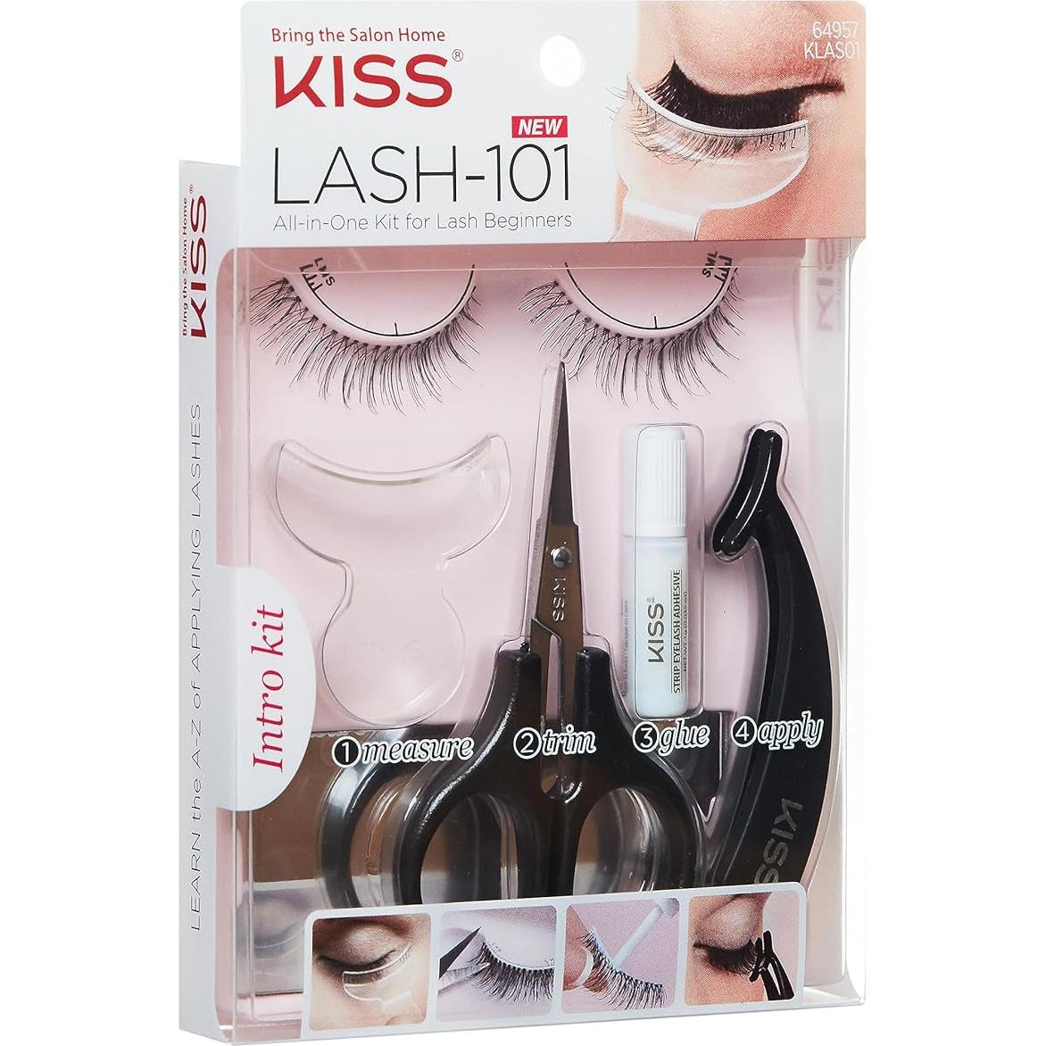 KISS Kit de Pestañas Postizas 12 mm - Fácil Aplicación