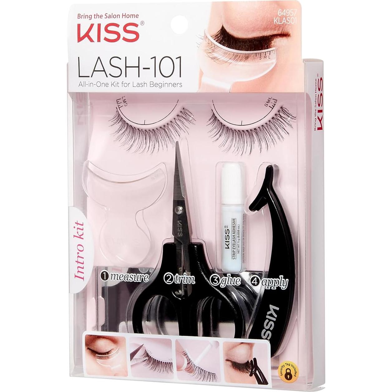 KISS Kit de Pestañas Postizas 12 mm - Fácil Aplicación