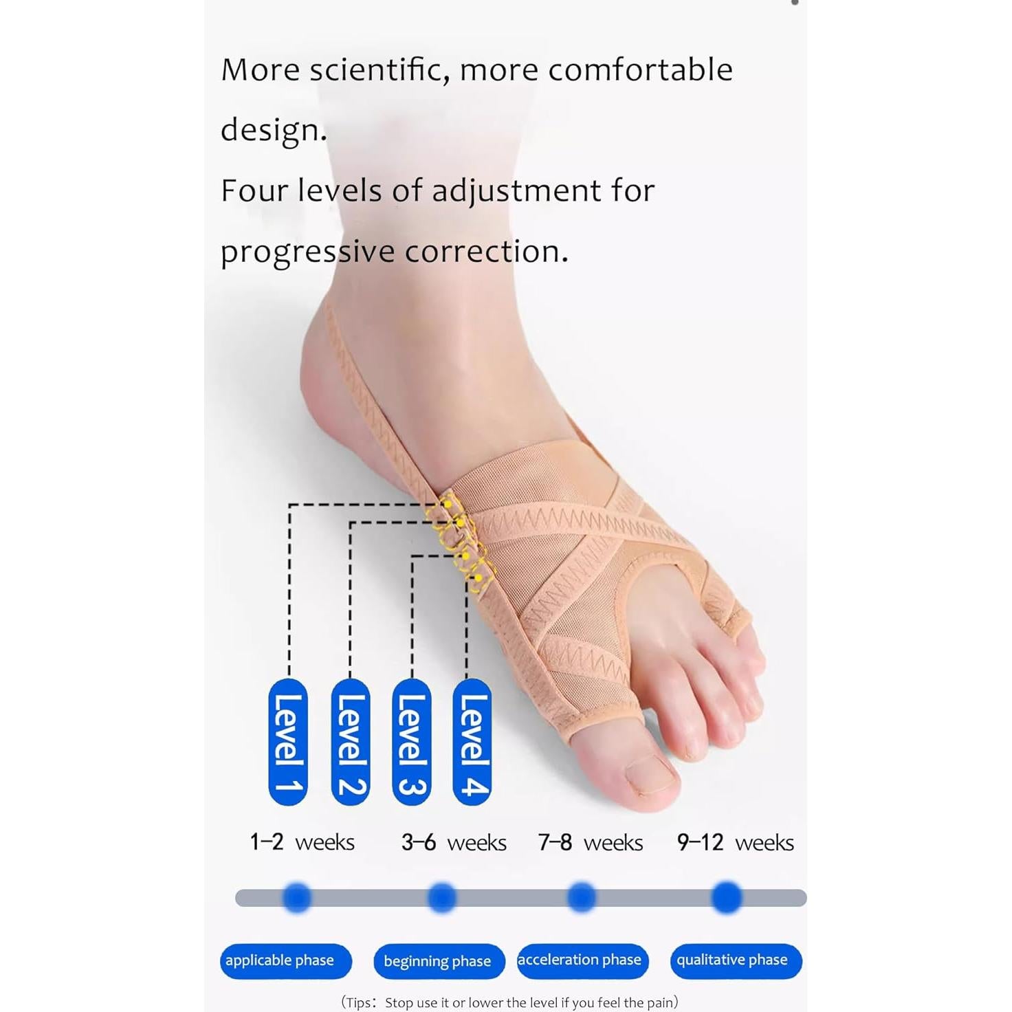 Corrector de Juanetes LAPLUIE Ajustable para Hombres y Mujeres