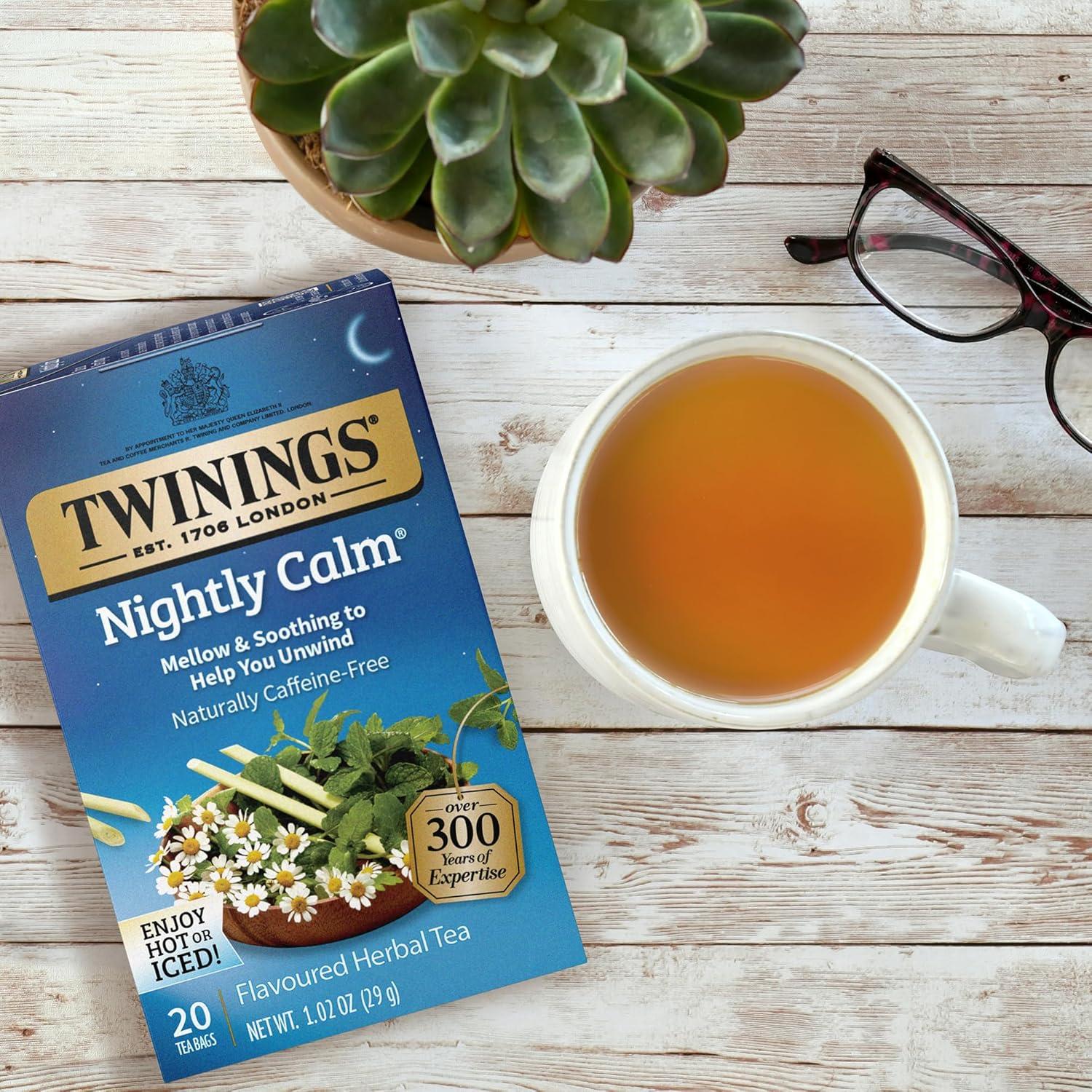 Té de hierbas para dormir Twinings Nightly Calm - 40 bolsas