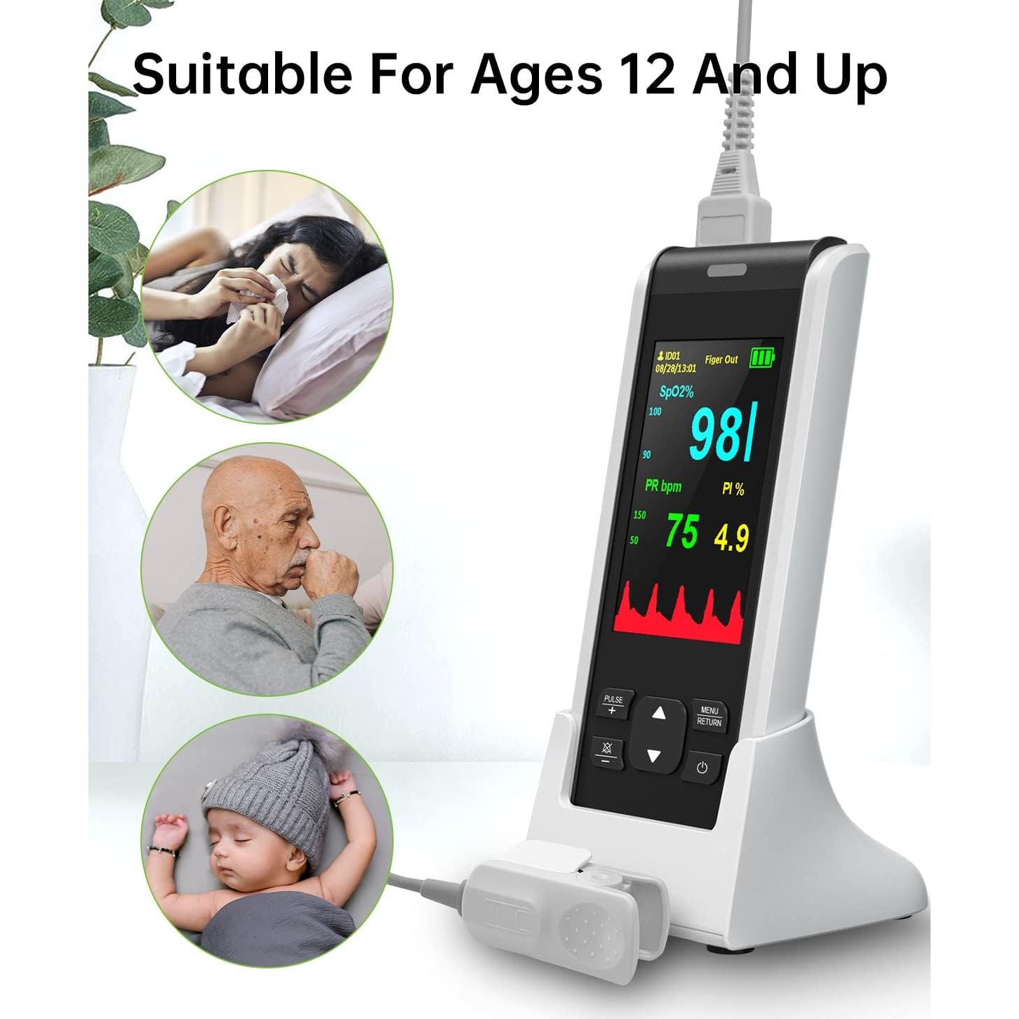 Sonda para Adulto 2m HOLFENRY JKS50F Compatible con Oxímetro