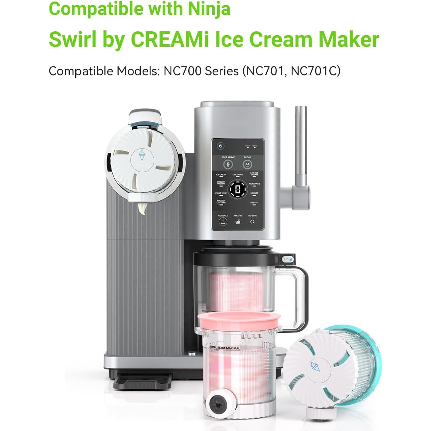 Paquete de 2 Contenedores Creami Swirl Mbetter NC700 0.63 kg