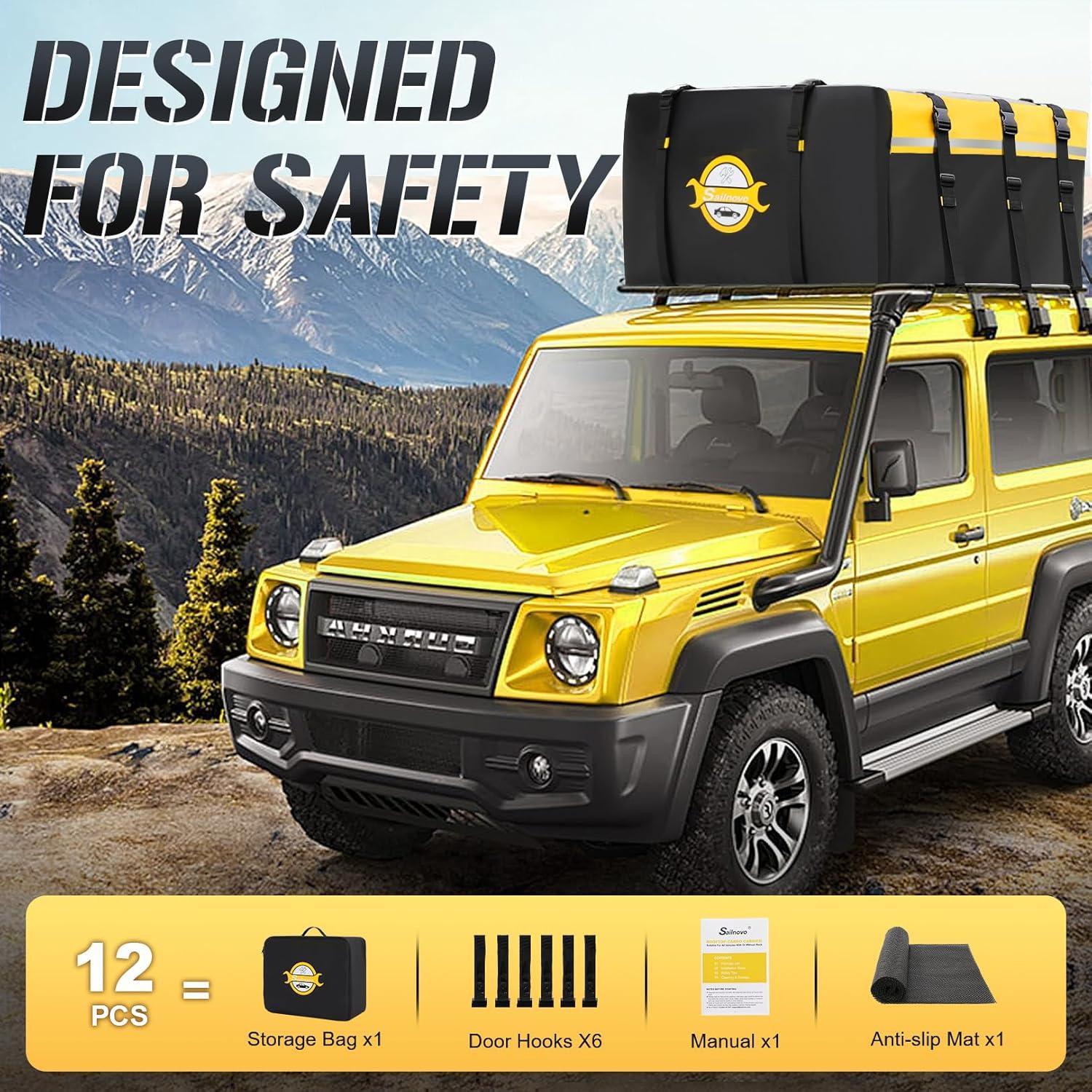 Transportador de Carga en Techo Sailnovo 20 Pies Cúbicos Impermeable