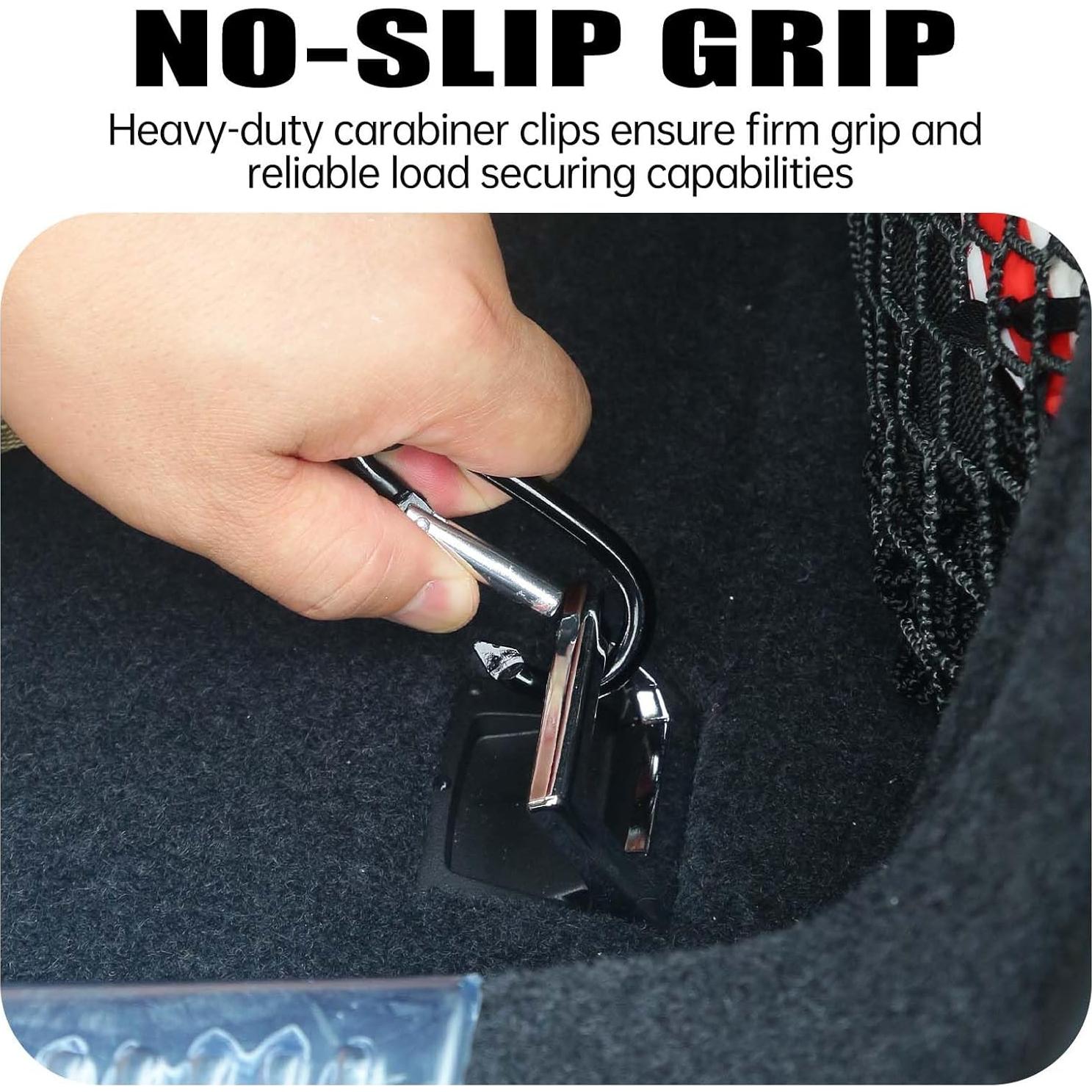 Cuerdas Bungee Radix 61 cm con Ganchos de Carabiner - Paquete de 4