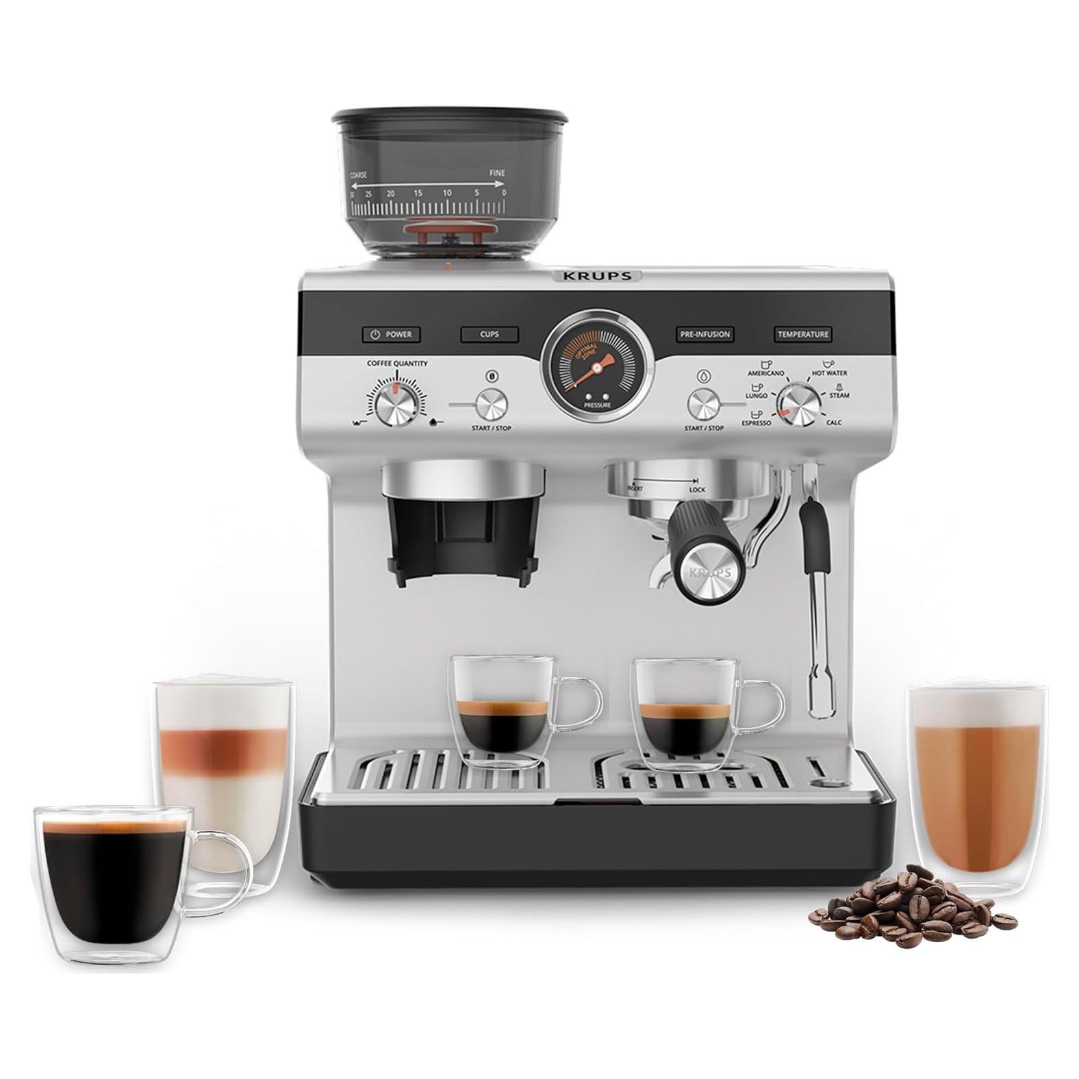 Máquina de Café Espresso KRUPS Precisión con Molinillo 10.54kg