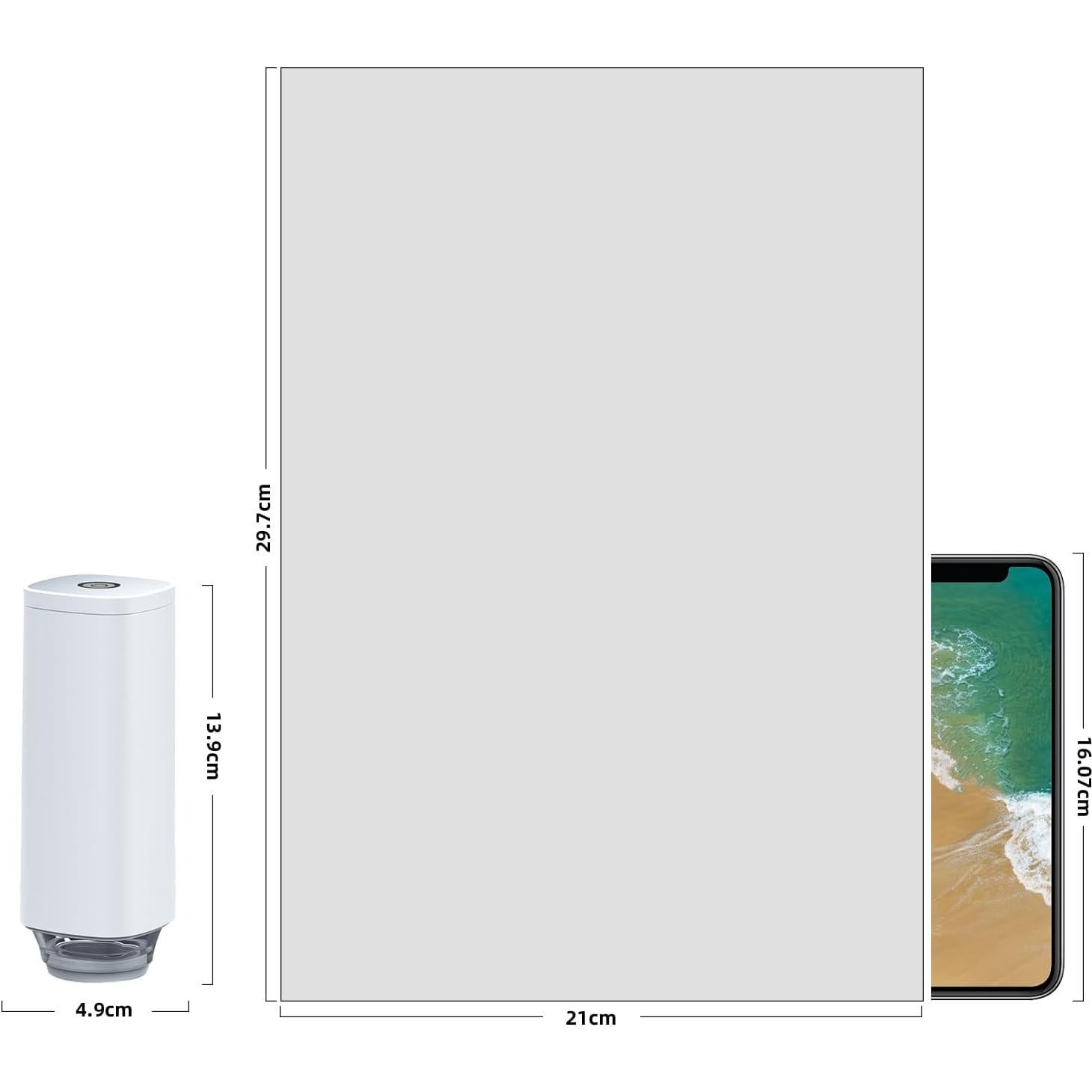 Sellador al Vacío Eléctrico CABIBOX MW-01 Portátil 200g