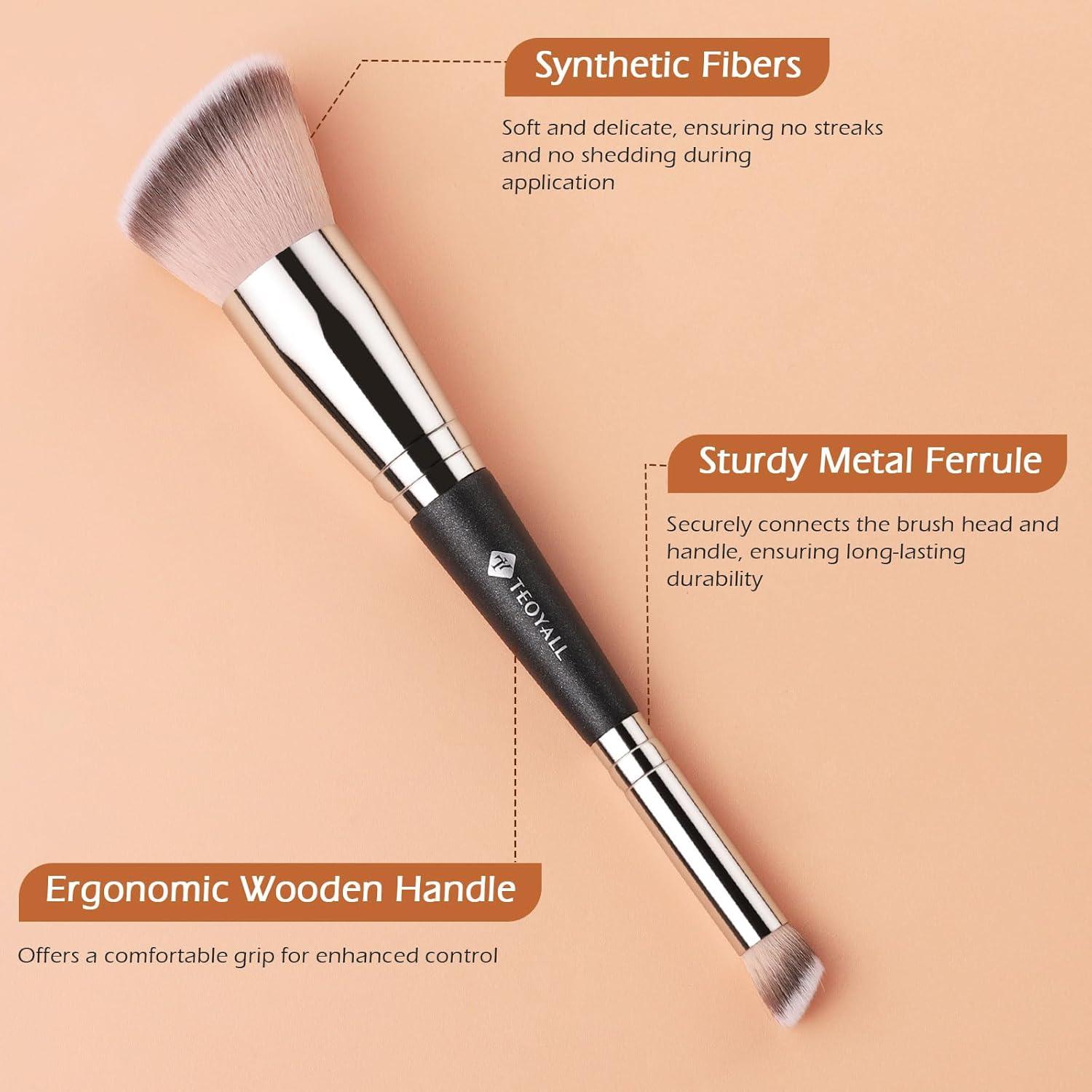 Pincel Corrector de Ojos Doble Punta TEOYALL - Fibras Sintéticas