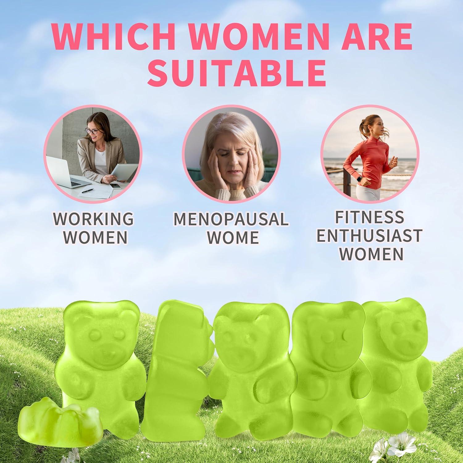 Gomitas de Cortisol HUDETEX para Mujeres 60 Unidades Sabor Manzana