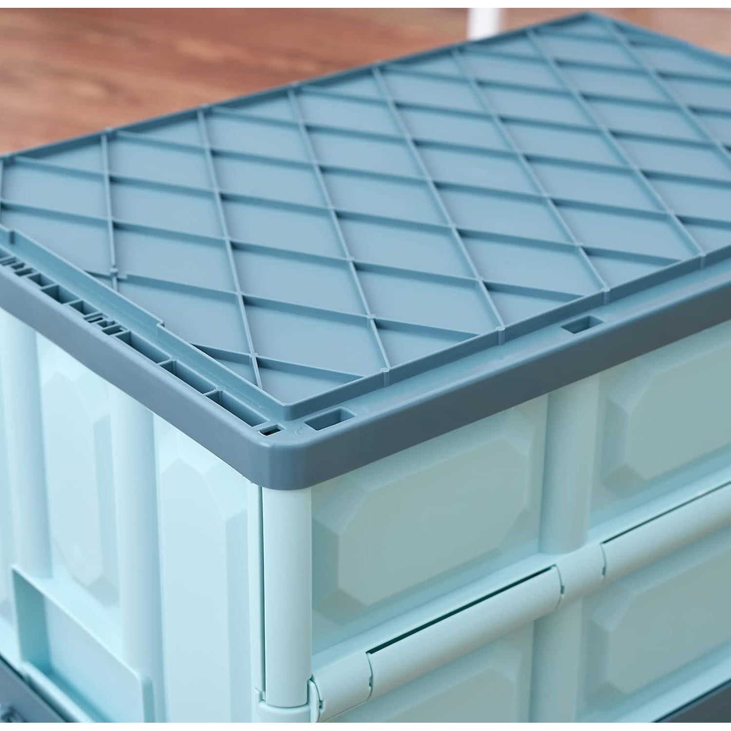 Cajas de Almacenamiento Plegables JUJIAJIA 30L 2-Pack Azul