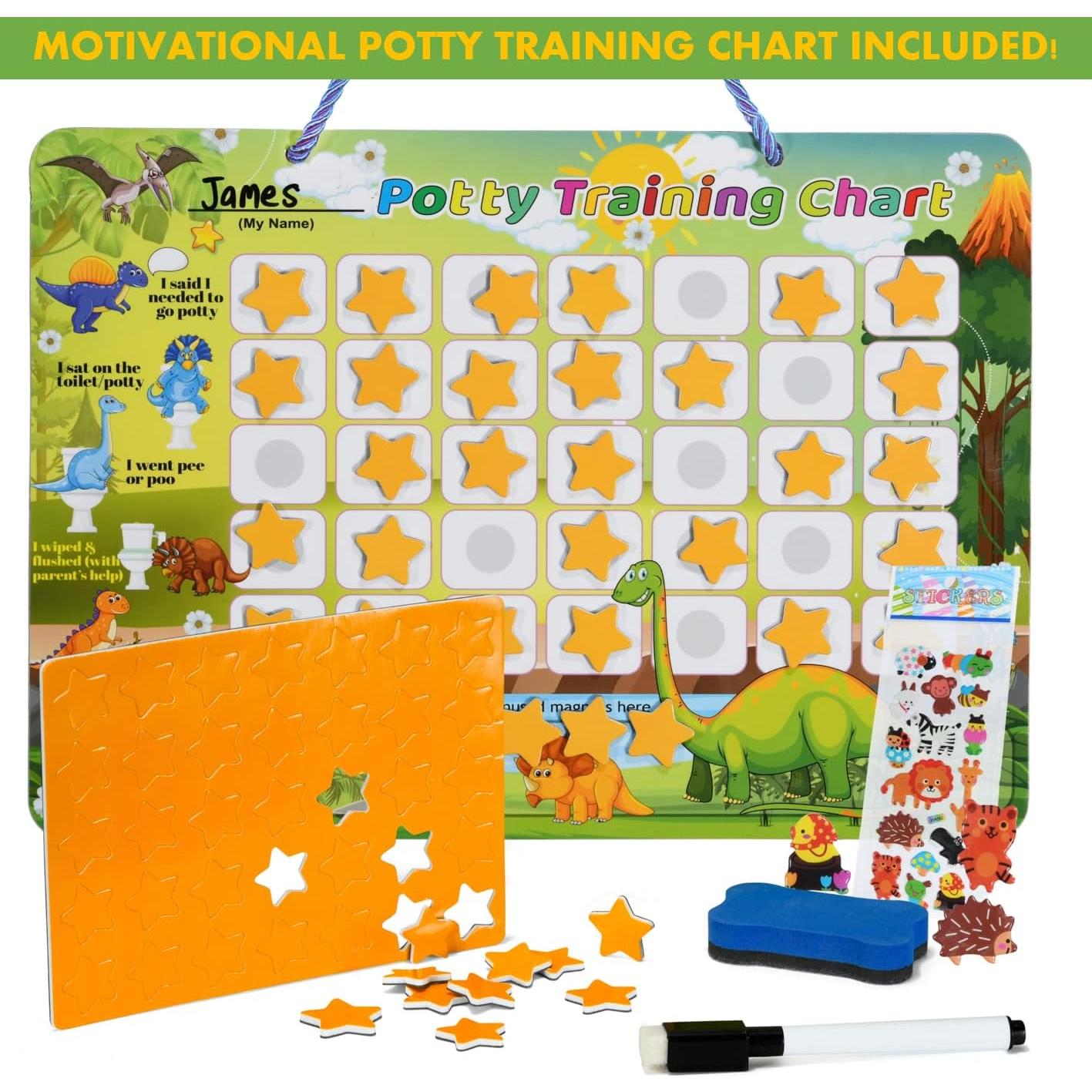 Asiento de Entrenamiento para Baño Homeify Verde con Gráfico Dino