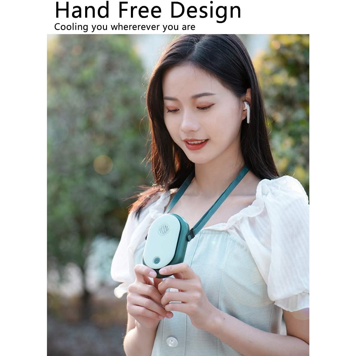 Ventilador Personal Colgante RUINUOKAI M3 3 Velocidades Verde